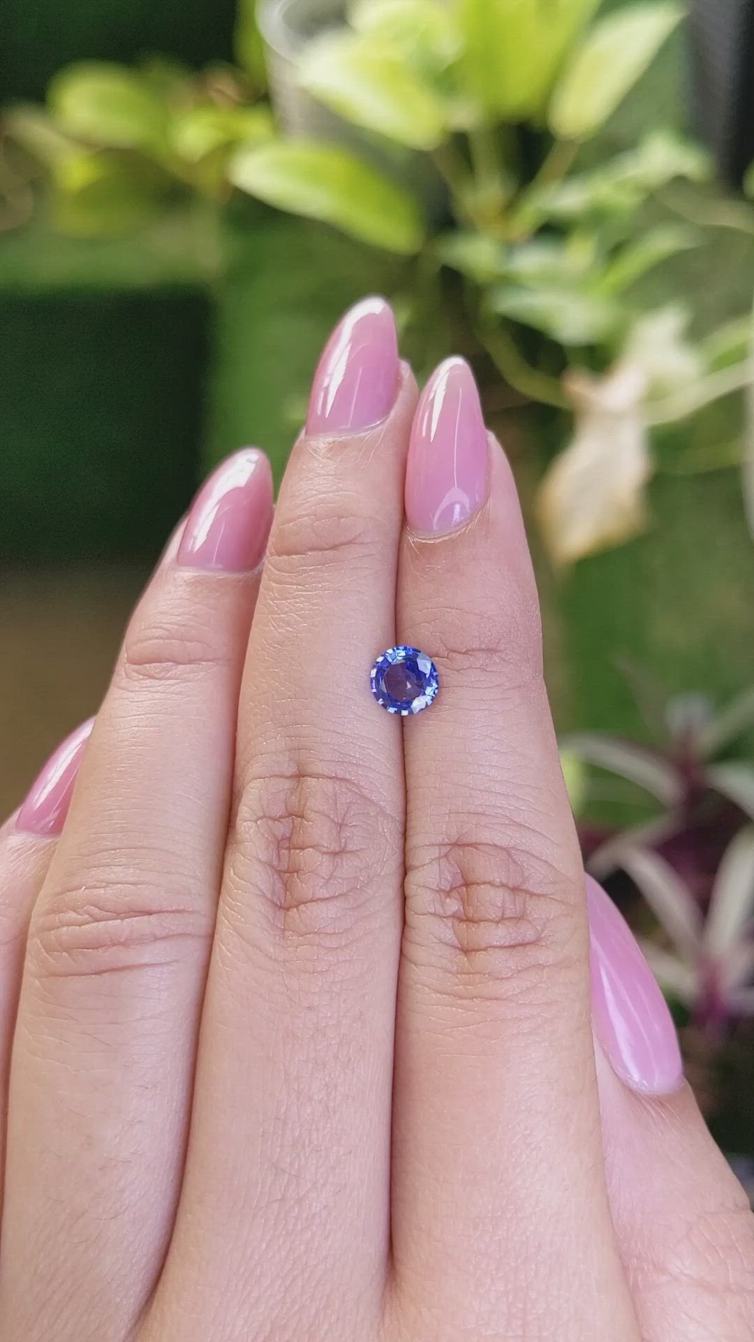 0.73 Ct. Blue Sapphire from Ceylon (Sri Lanka) Size Video