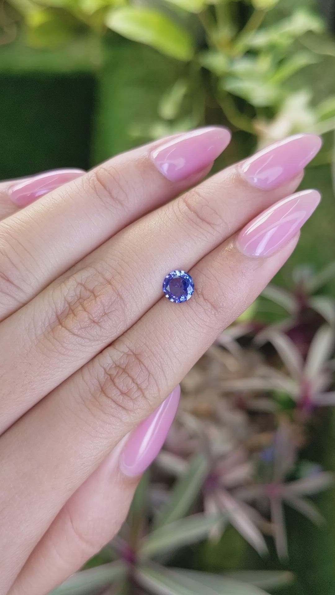 0.73 Ct. Blue Sapphire from Ceylon (Sri Lanka) Size Video