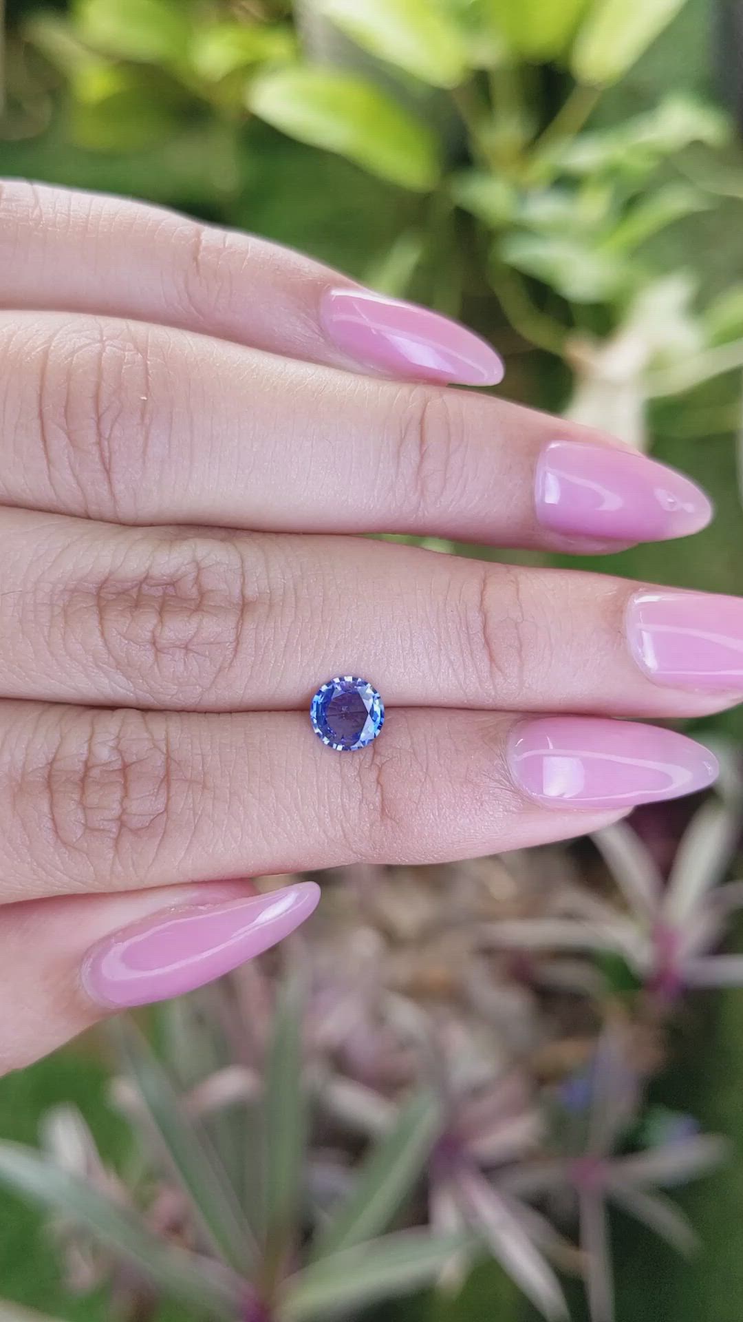 0.73 Ct. Blue Sapphire from Ceylon (Sri Lanka) Size Video