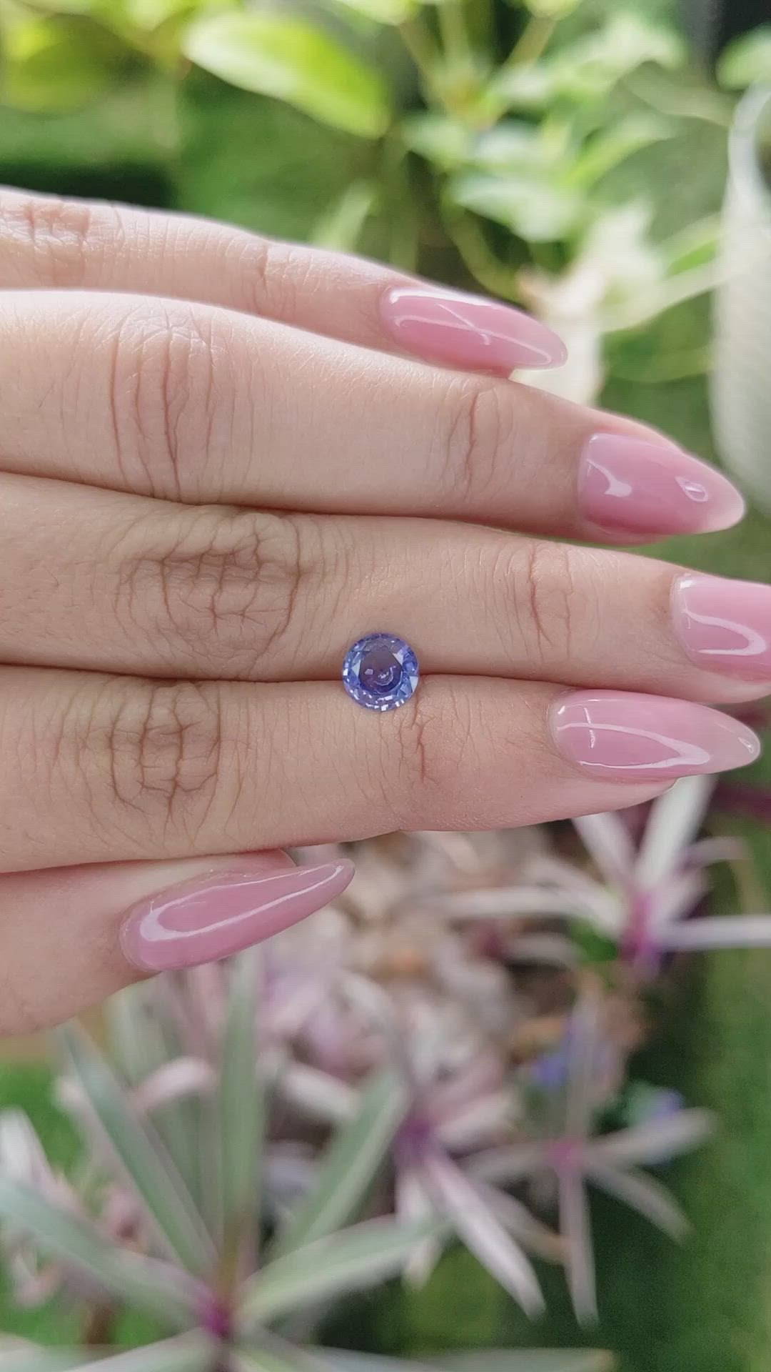 0.95 Ct. Blue Sapphire from Ceylon (Sri Lanka) Size Video