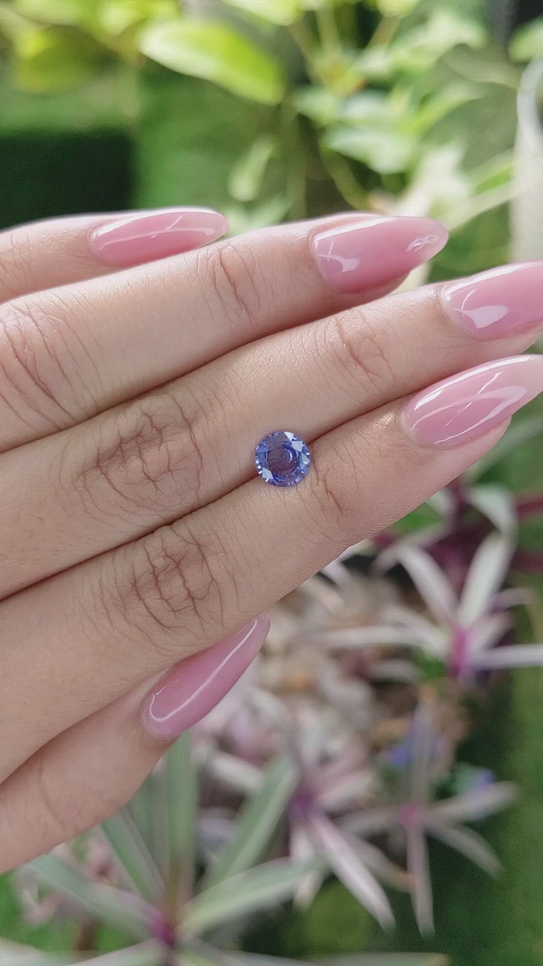 0.95 Ct. Blue Sapphire from Ceylon (Sri Lanka) Size Video