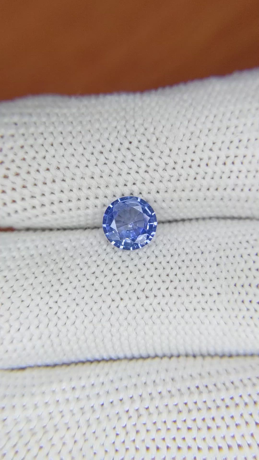 0.95 Ct. Blue Sapphire from Ceylon (Sri Lanka) Size Video