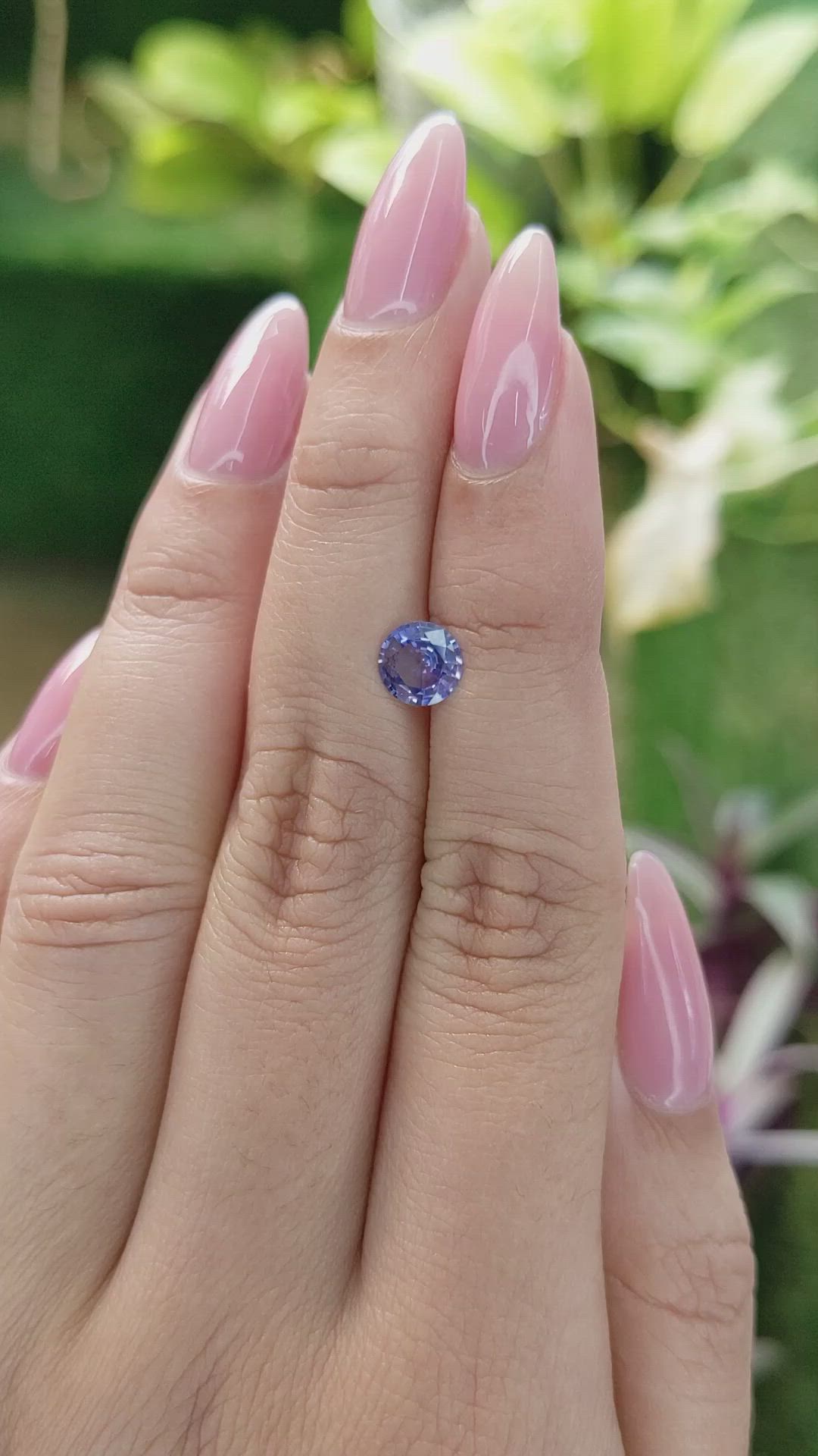0.95 Ct. Blue Sapphire from Ceylon (Sri Lanka) Size Video
