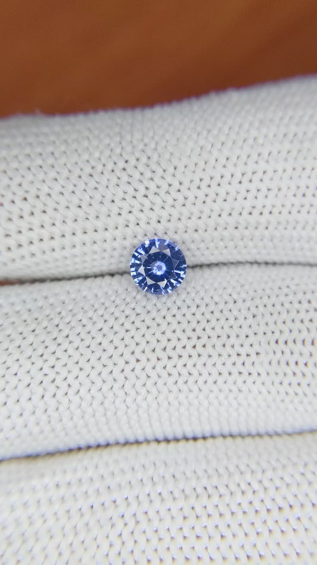 0.71 Ct. Blue Sapphire from Ceylon (Sri Lanka) Size Video