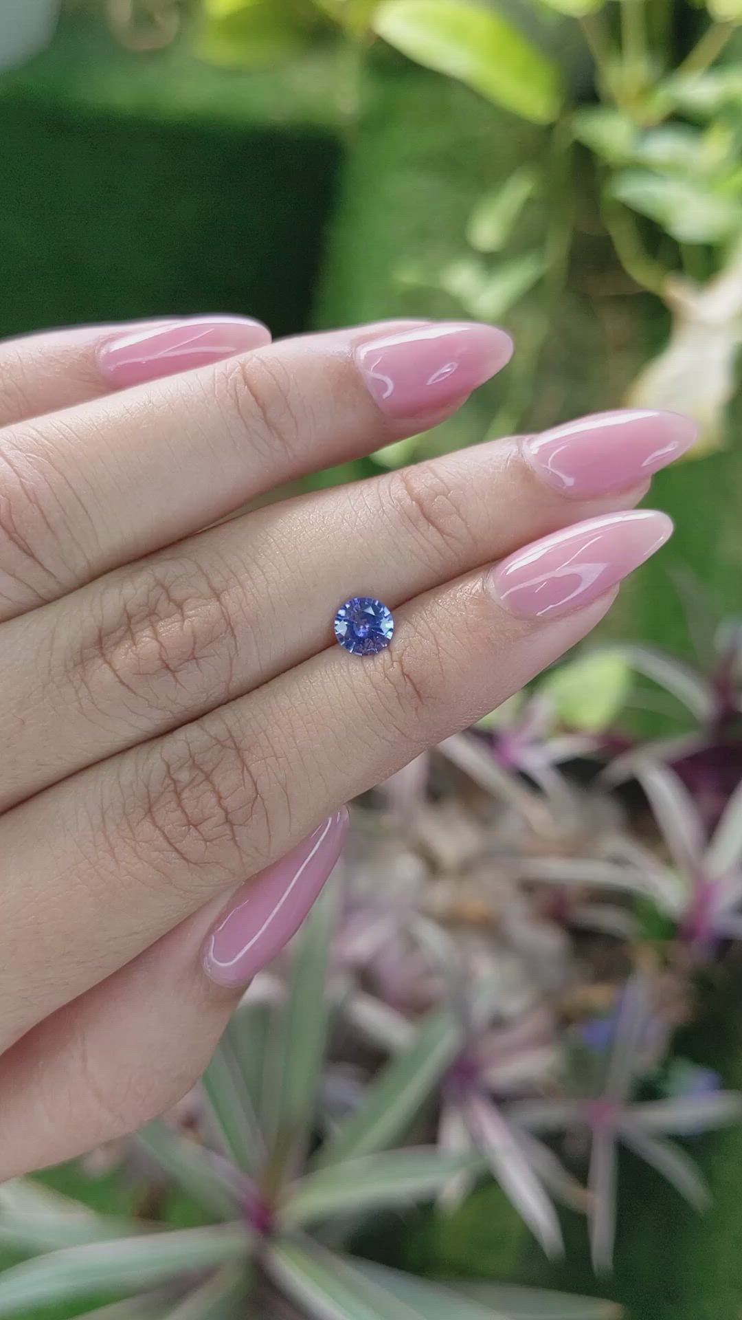 0.71 Ct. Blue Sapphire from Ceylon (Sri Lanka) Size Video