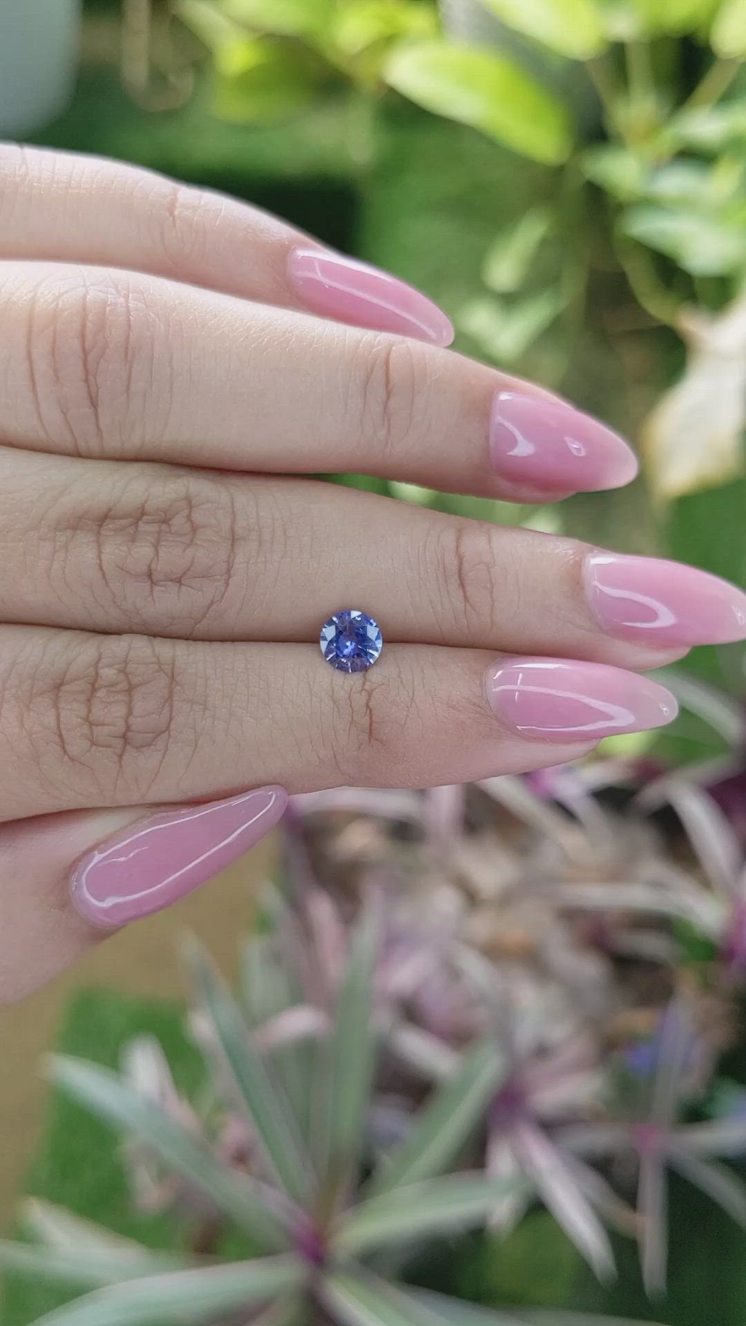0.71 Ct. Blue Sapphire from Ceylon (Sri Lanka) Size Video