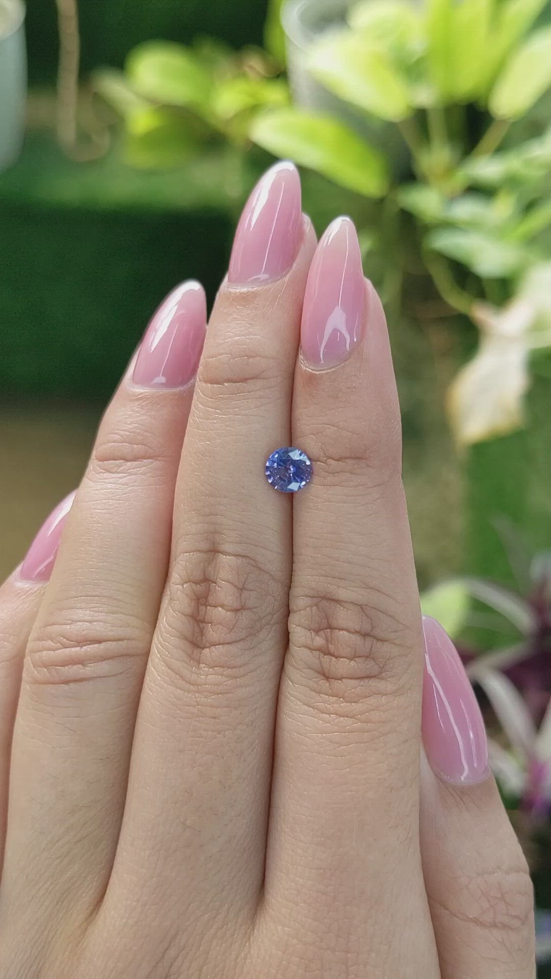 0.71 Ct. Blue Sapphire from Ceylon (Sri Lanka) Size Video