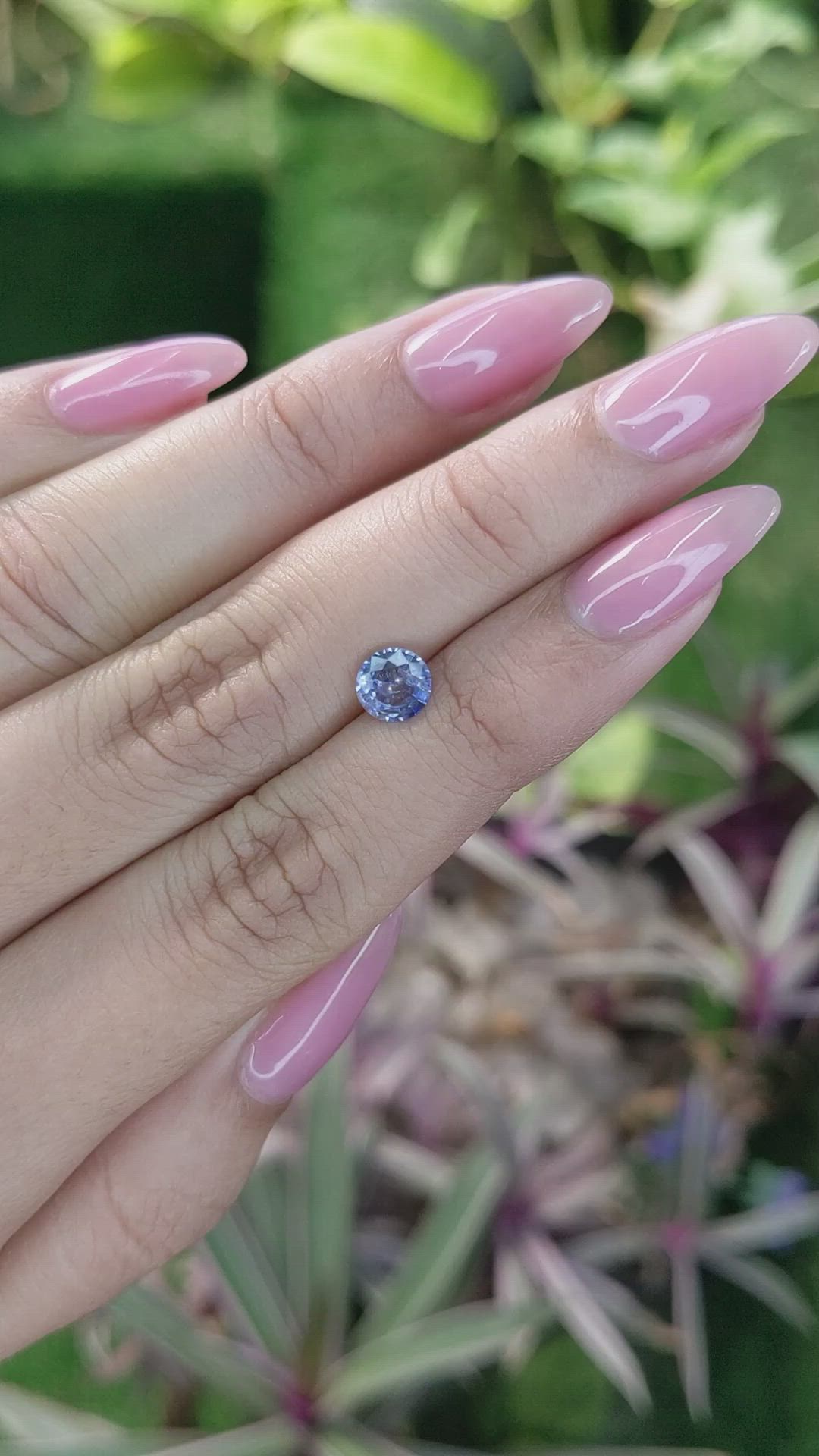 0.88 Ct. Blue Sapphire from Ceylon (Sri Lanka) Size Video