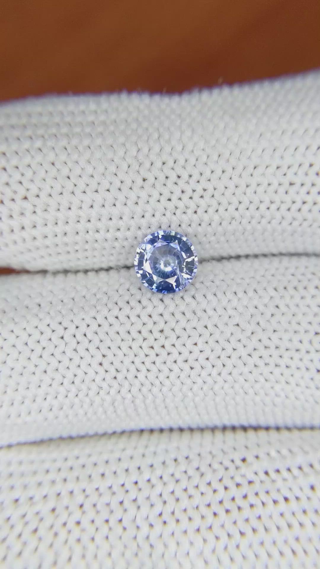 0.88 Ct. Blue Sapphire from Ceylon (Sri Lanka) Size Video