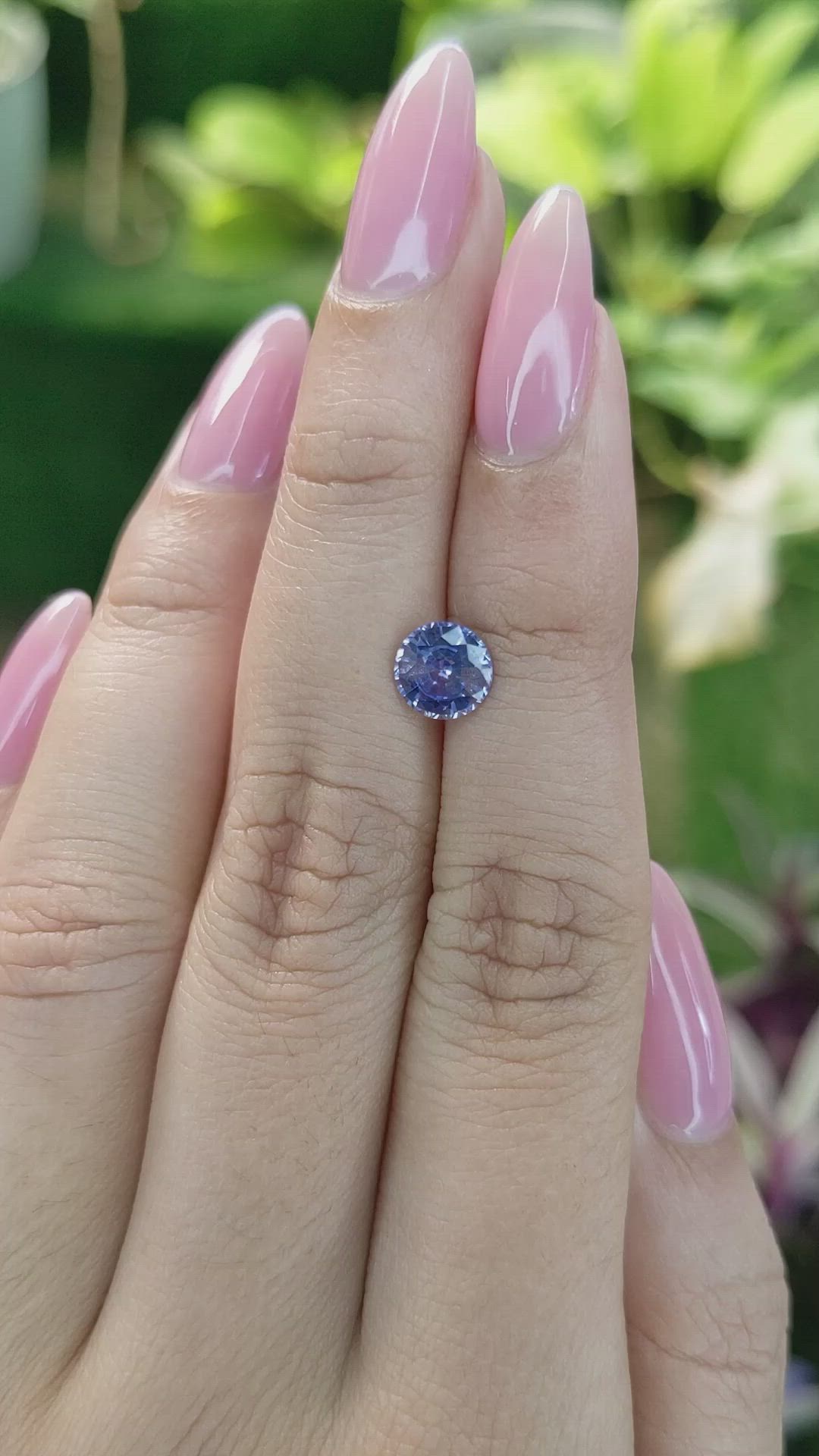 1.28 Ct. Blue Sapphire from Ceylon (Sri Lanka) Size Video
