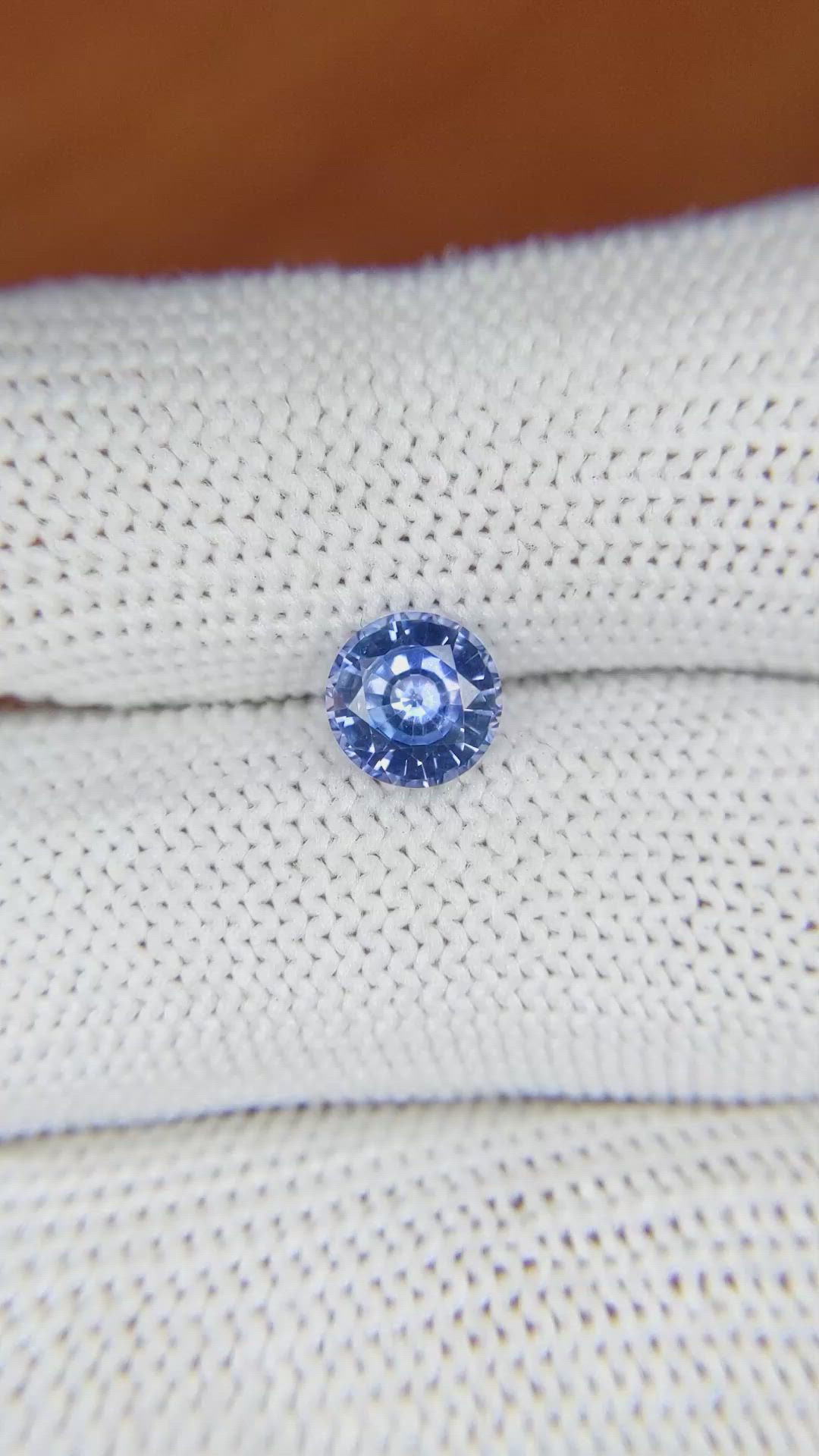 1.28 Ct. Blue Sapphire from Ceylon (Sri Lanka) Size Video