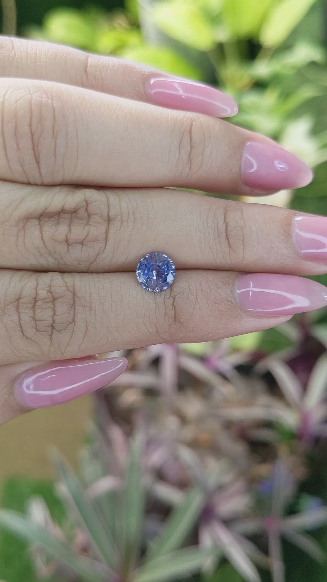 1.28 Ct. Blue Sapphire from Ceylon (Sri Lanka) Size Video