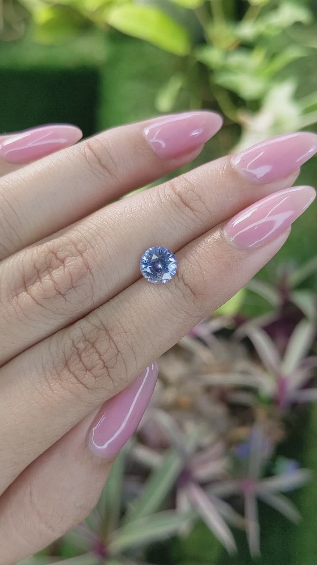 1.55 Ct. Blue Sapphire from Ceylon (Sri Lanka) Size Video