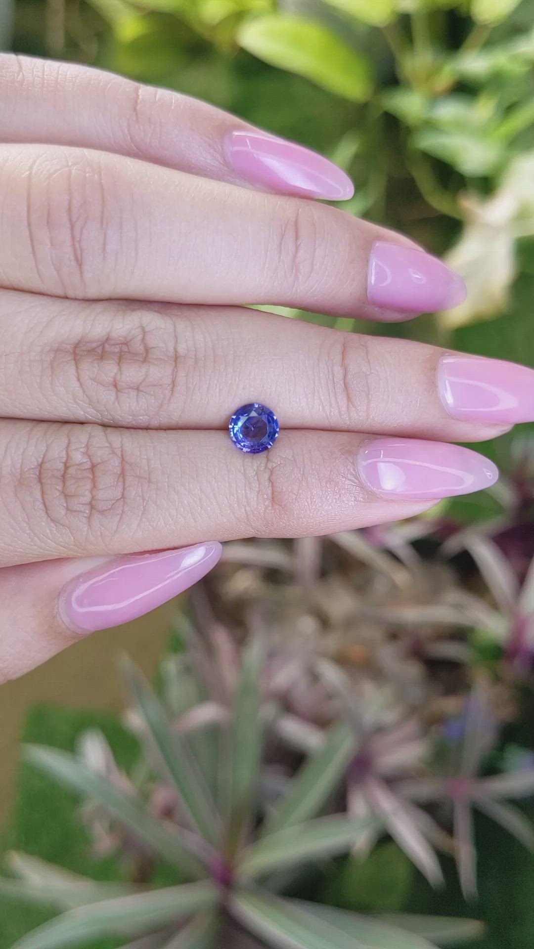 0.83 Ct. Blue Sapphire from Ceylon (Sri Lanka) Size Video