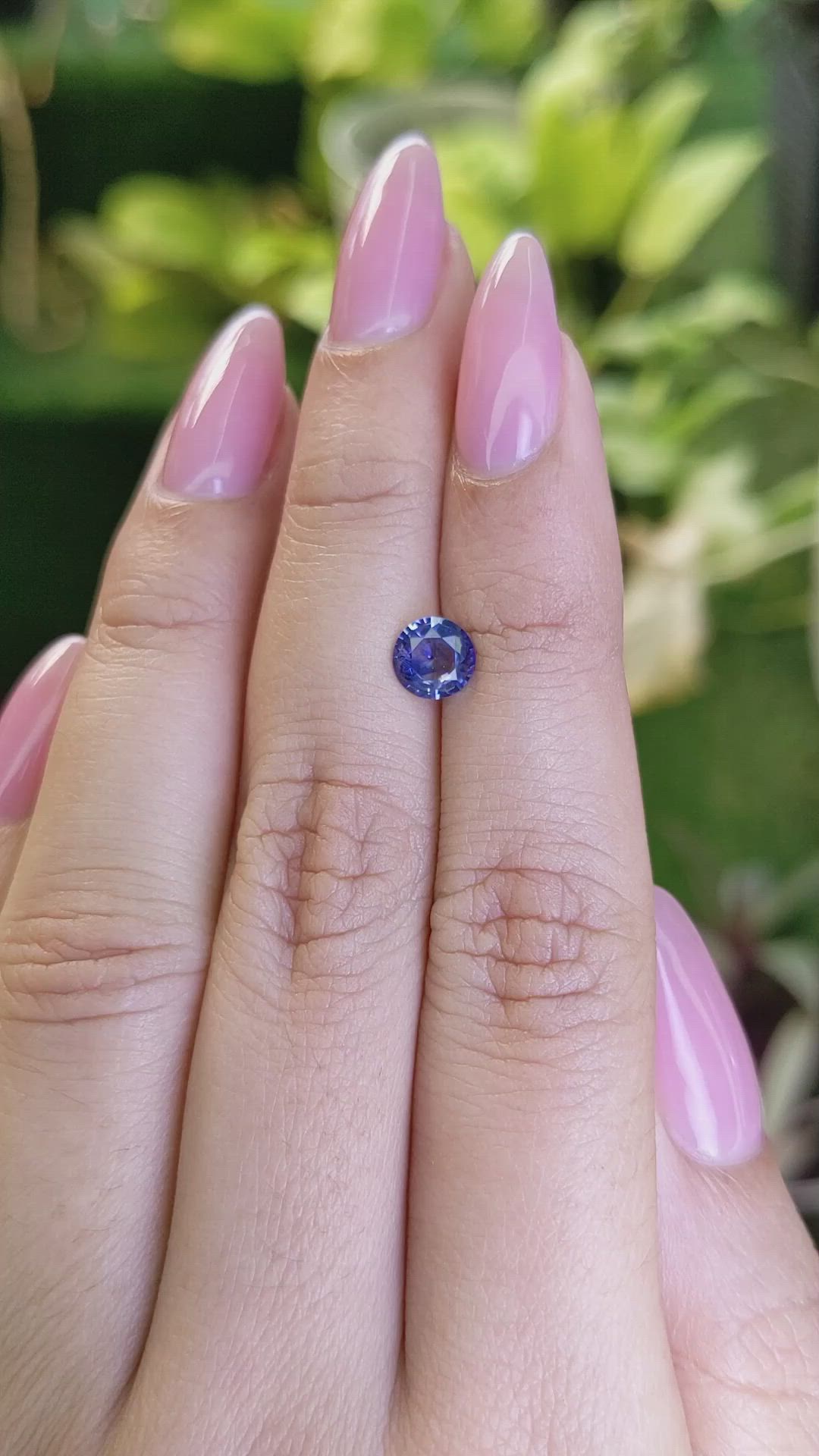 0.83 Ct. Blue Sapphire from Ceylon (Sri Lanka) Size Video