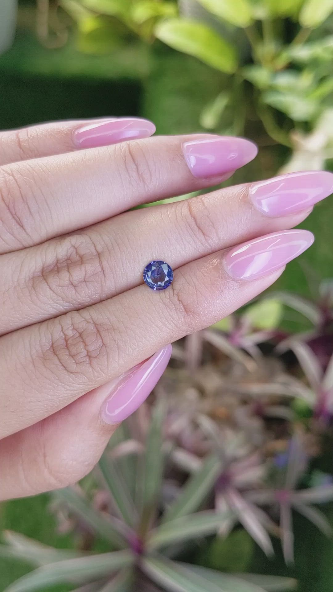 0.83 Ct. Blue Sapphire from Ceylon (Sri Lanka) Size Video