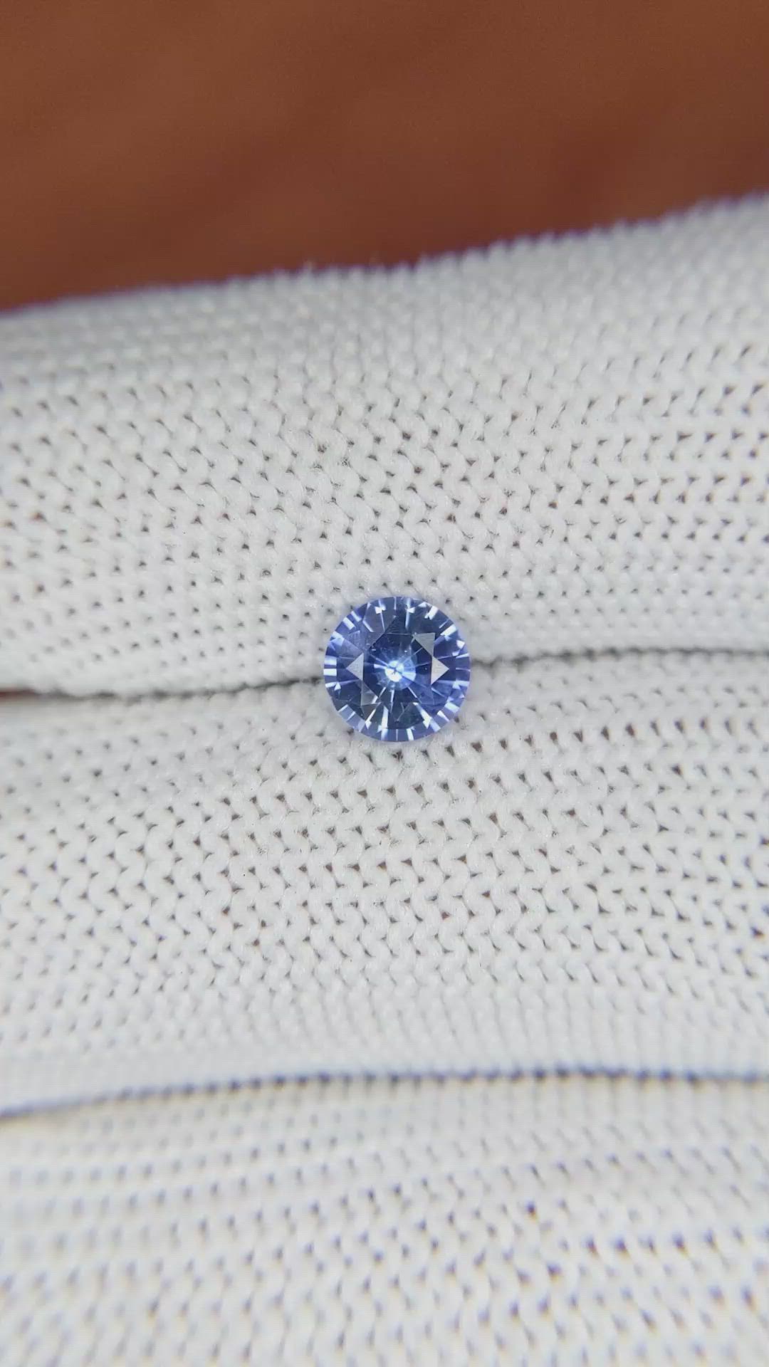 0.81 Ct. Blue Sapphire from Ceylon (Sri Lanka) Size Video