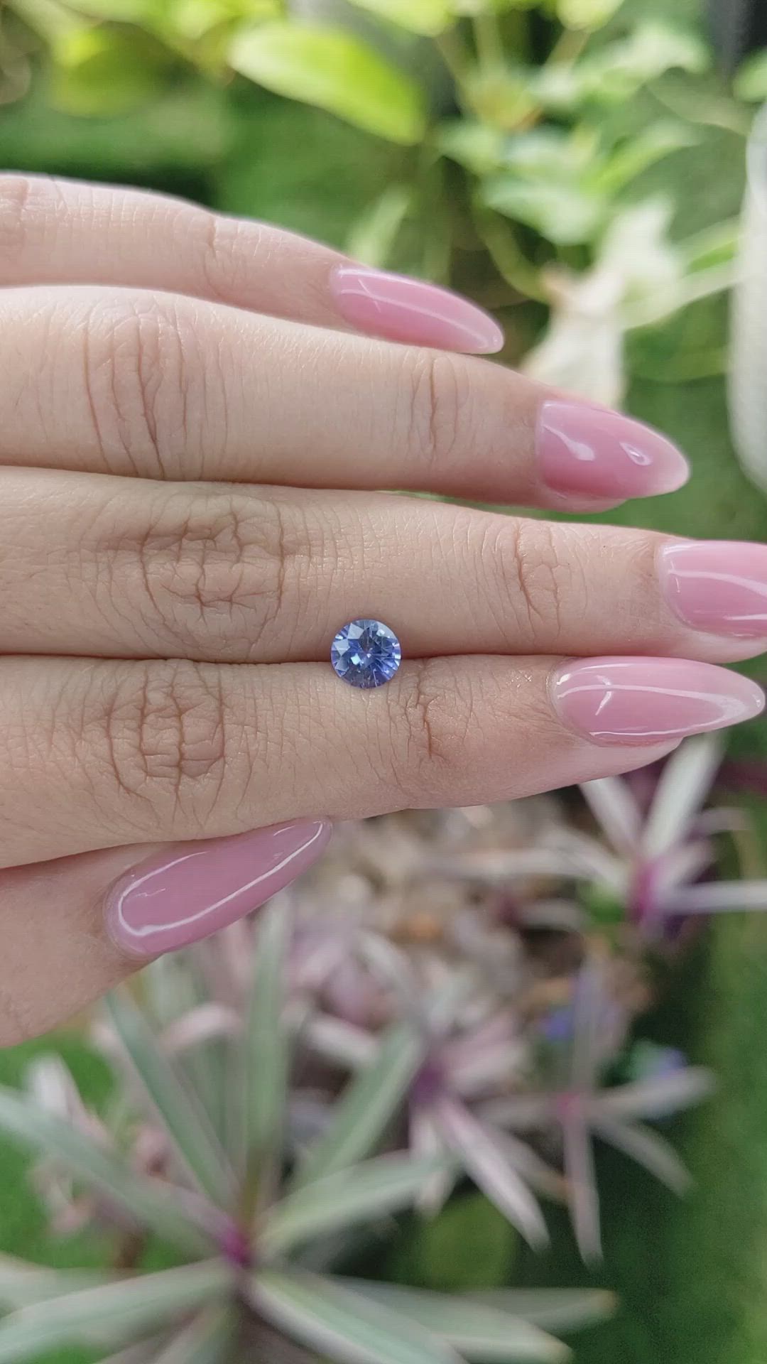 0.81 Ct. Blue Sapphire from Ceylon (Sri Lanka) Size Video