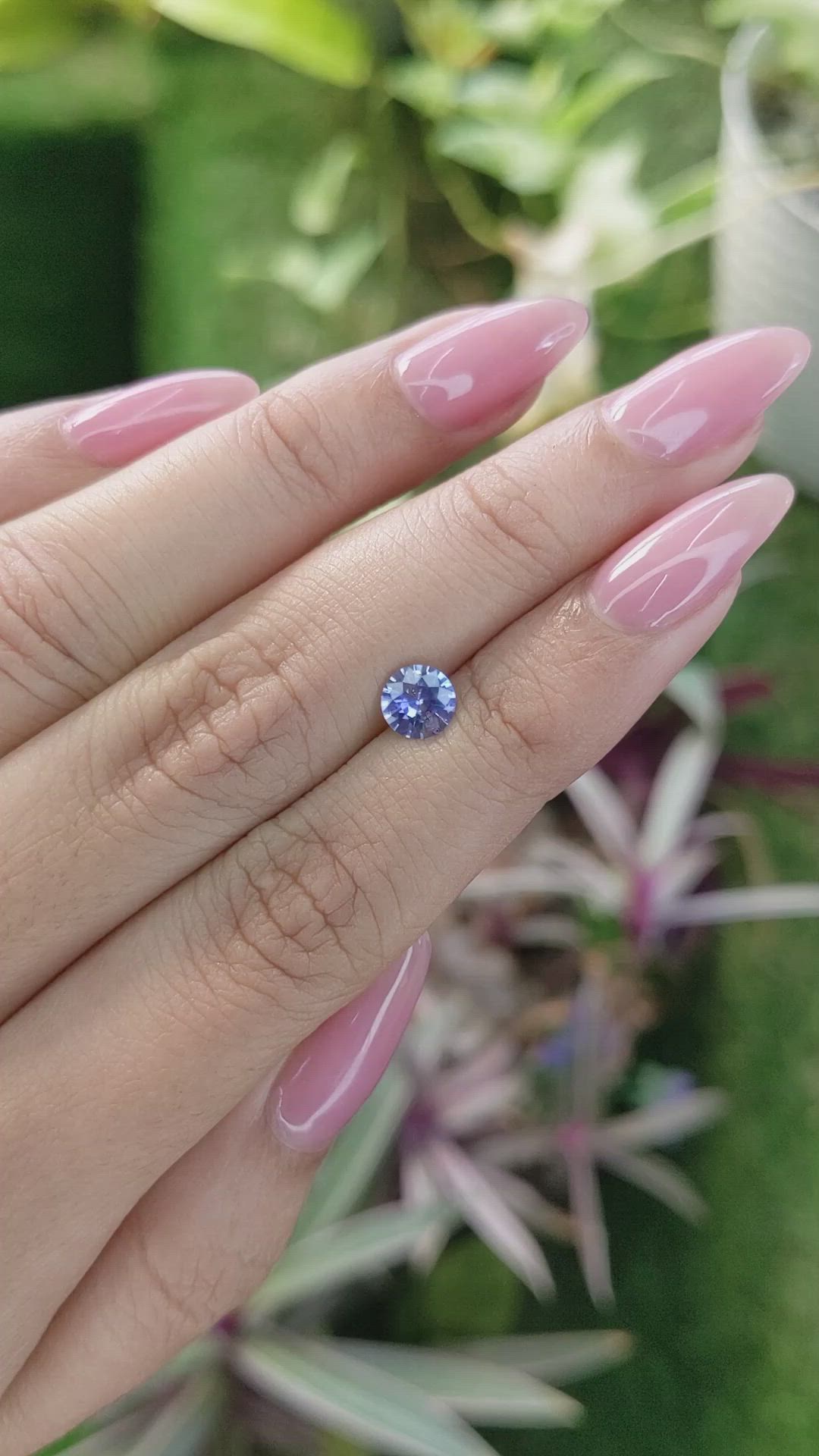0.81 Ct. Blue Sapphire from Ceylon (Sri Lanka) Size Video