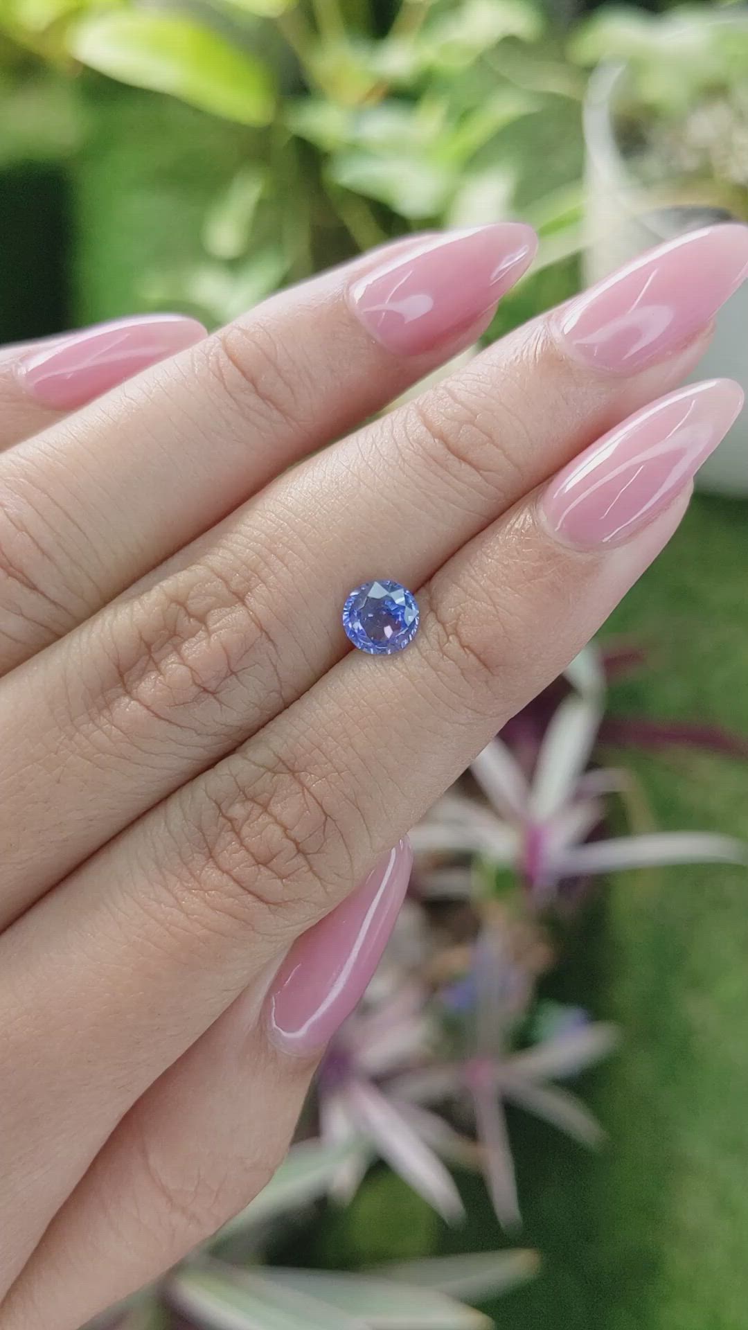 0.93 Ct. Blue Sapphire from Ceylon (Sri Lanka) Size Video