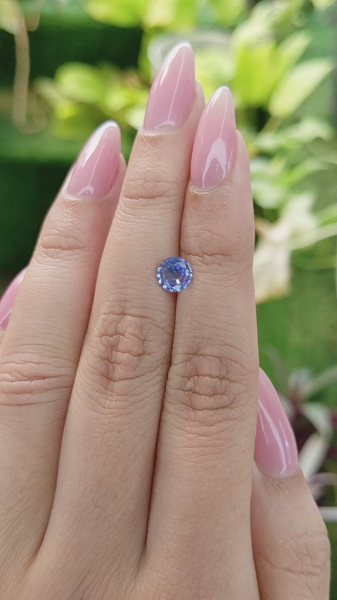 0.93 Ct. Blue Sapphire from Ceylon (Sri Lanka) Size Video