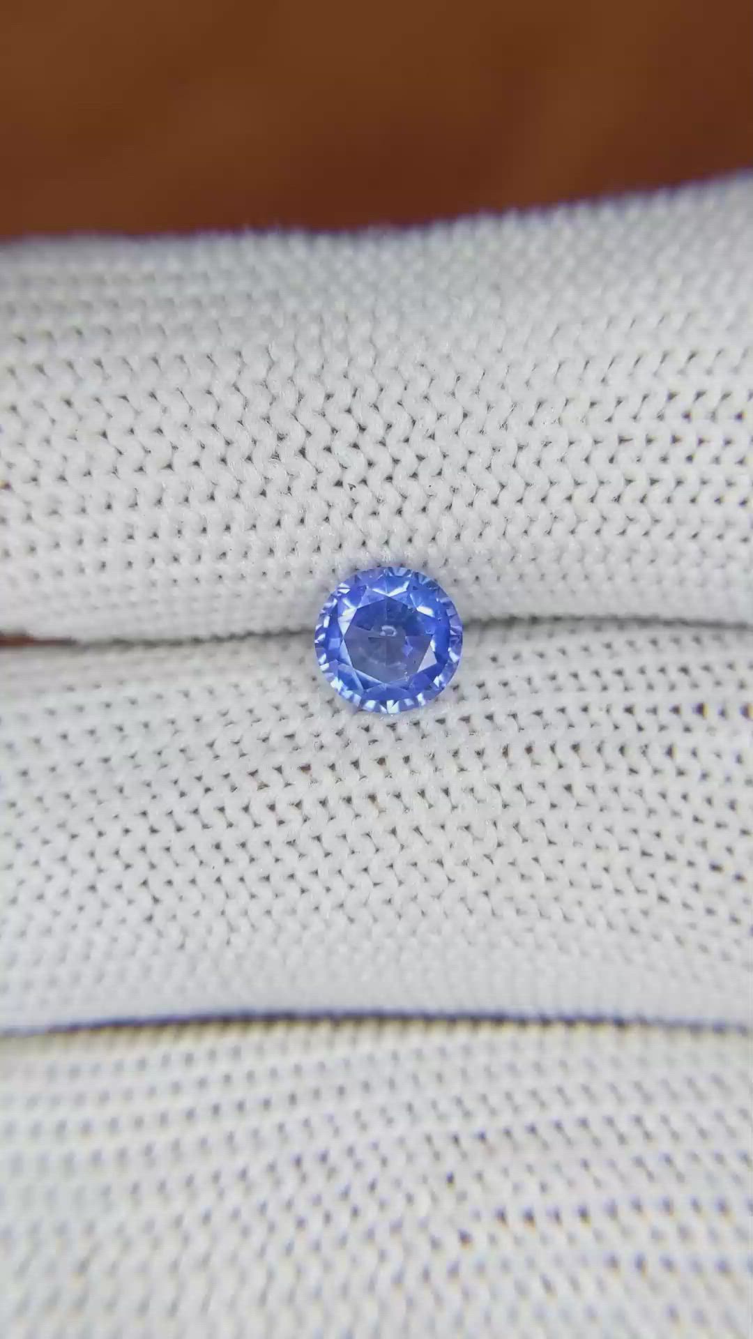 0.93 Ct. Blue Sapphire from Ceylon (Sri Lanka) Size Video