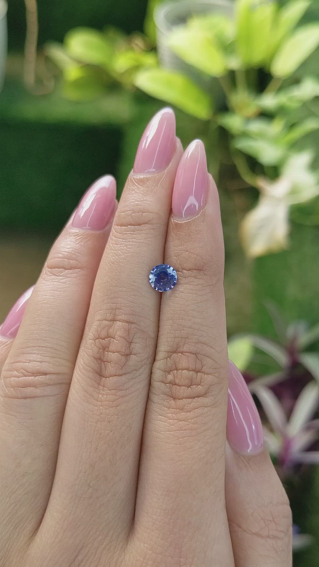 0.80 Ct. Blue Sapphire from Ceylon (Sri Lanka) Size Video
