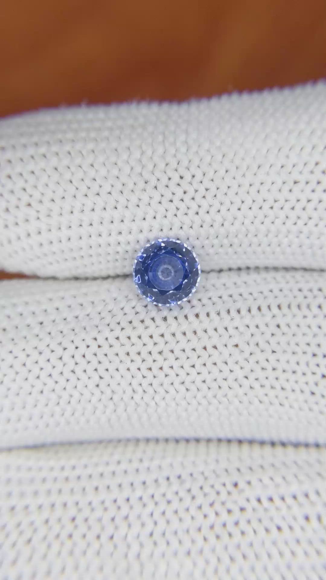 1.40 Ct. Blue Sapphire from Ceylon (Sri Lanka) Size Video
