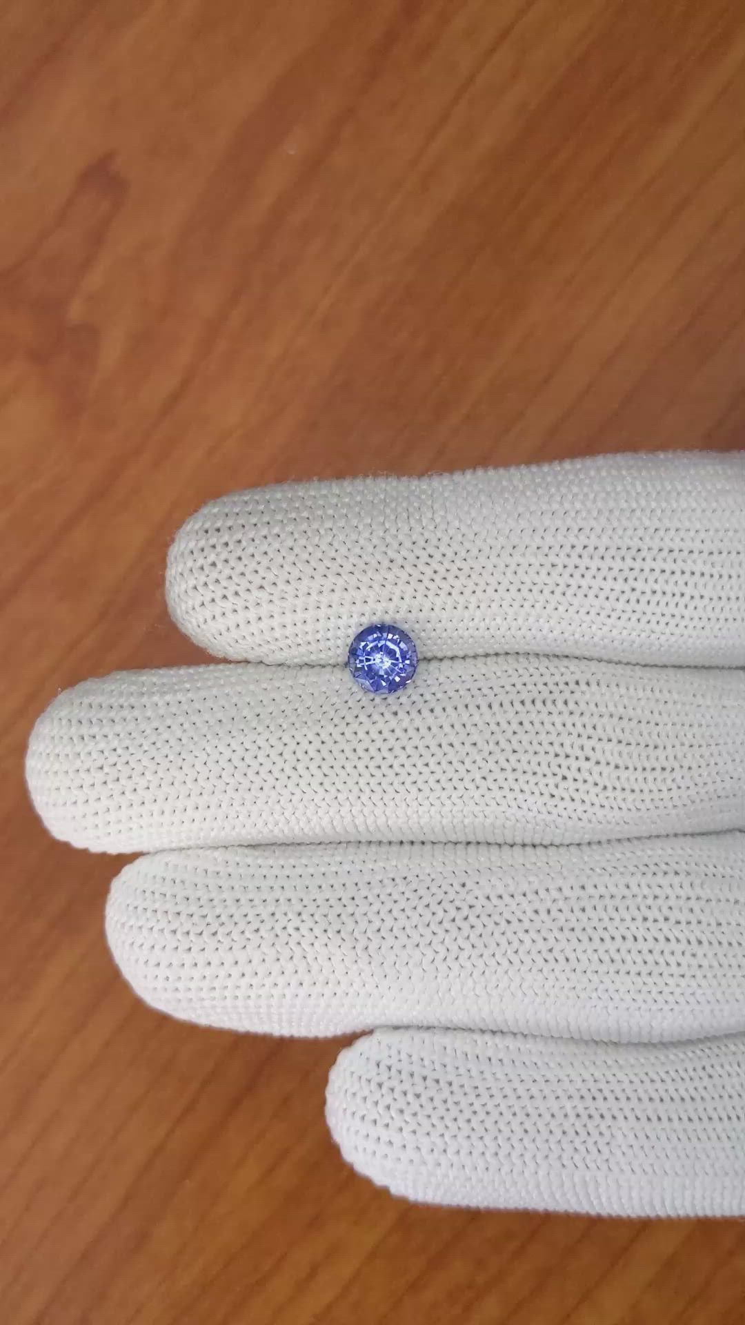 1.15 Ct. Blue Sapphire from Ceylon (Sri Lanka) Size Video