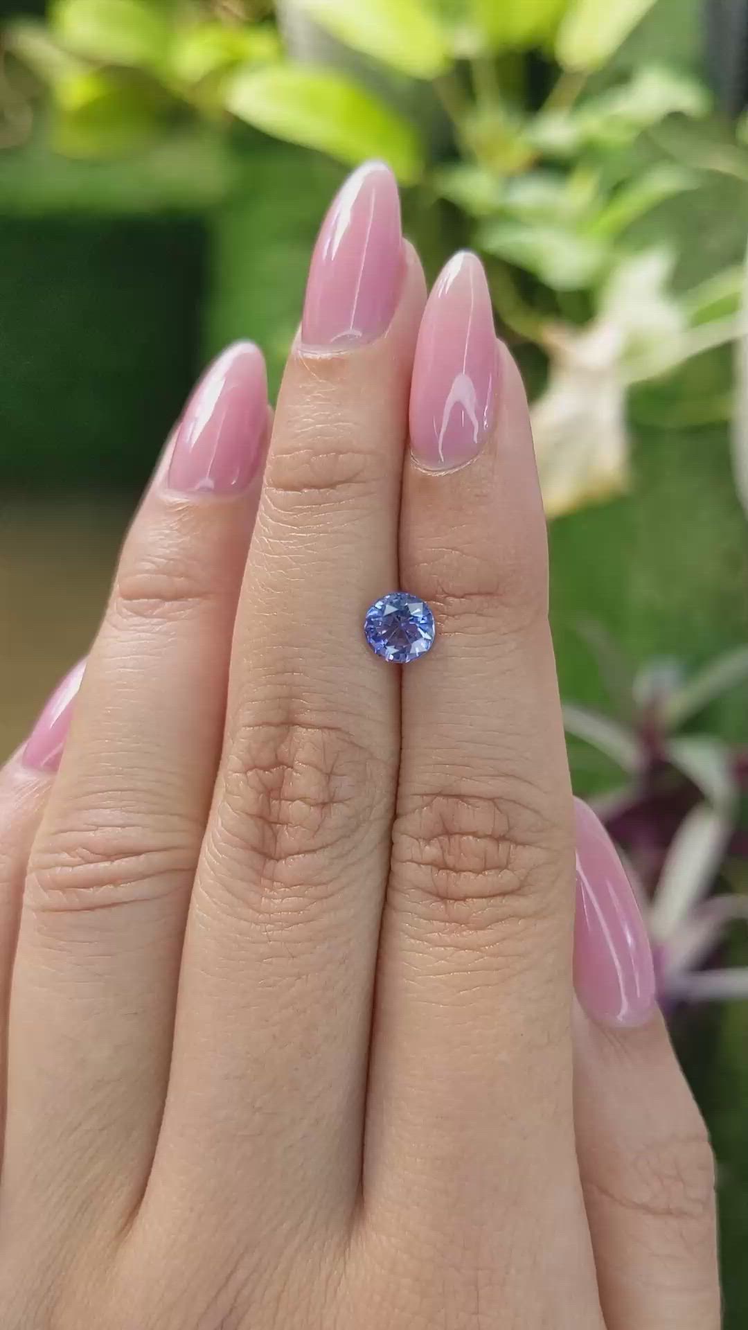 1.15 Ct. Blue Sapphire from Ceylon (Sri Lanka) Size Video