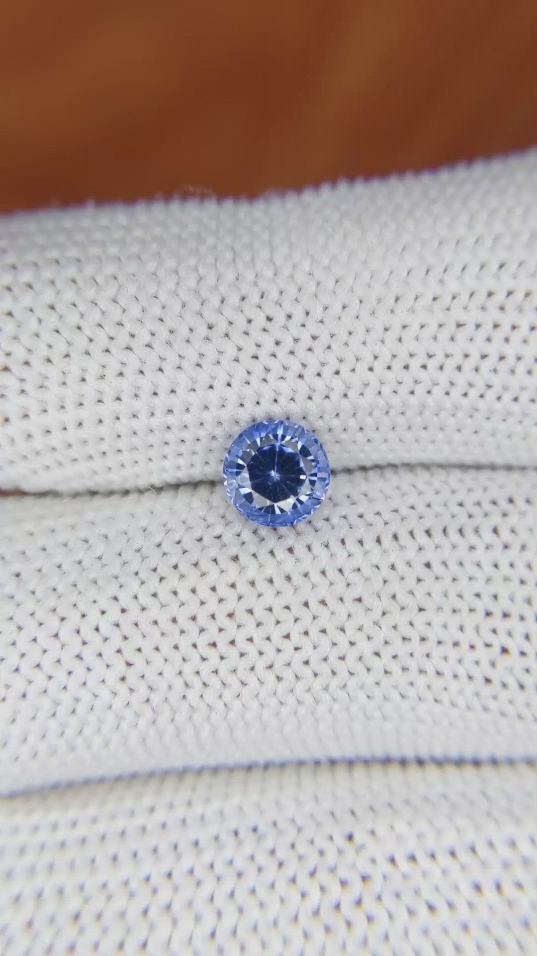 1.15 Ct. Blue Sapphire from Ceylon (Sri Lanka) Size Video