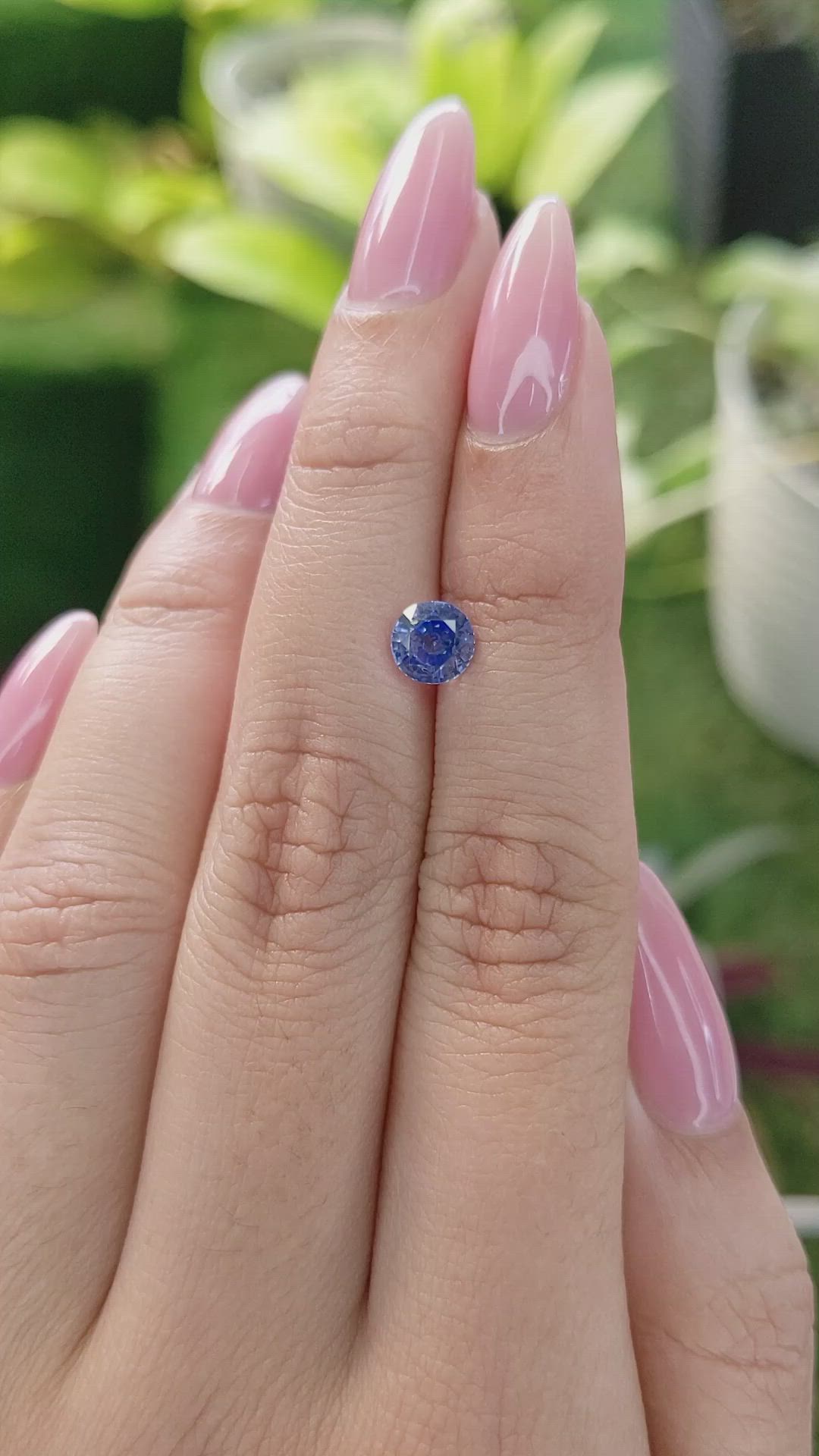 1.17 Ct. Blue Sapphire from Ceylon (Sri Lanka) Size Video