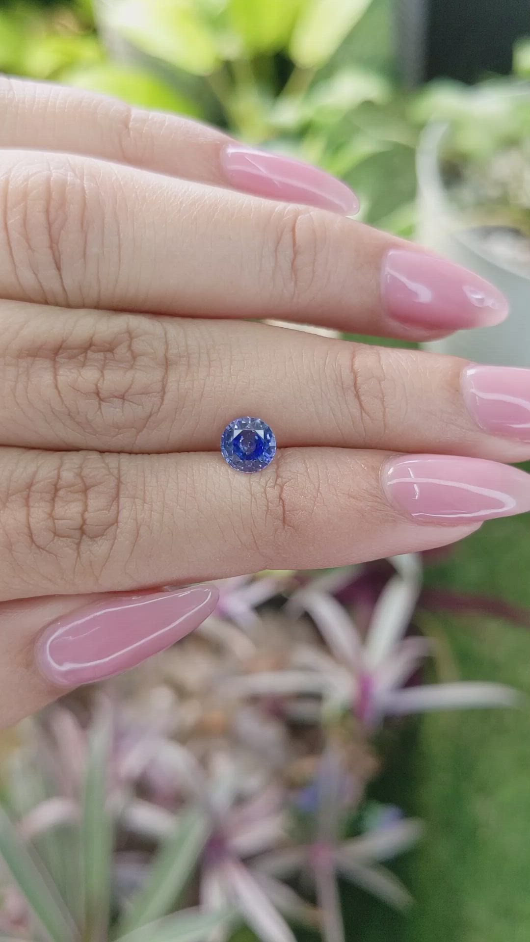 1.17 Ct. Blue Sapphire from Ceylon (Sri Lanka) Size Video