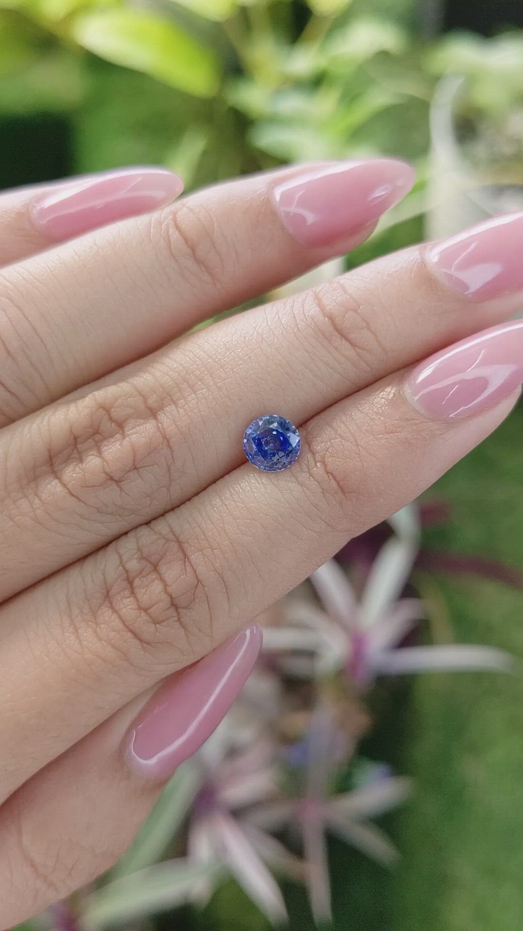 1.17 Ct. Blue Sapphire from Ceylon (Sri Lanka) Size Video