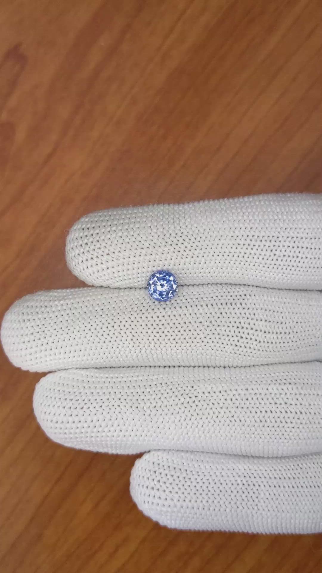 0.98 Ct. Blue Sapphire from Ceylon (Sri Lanka) Size Video