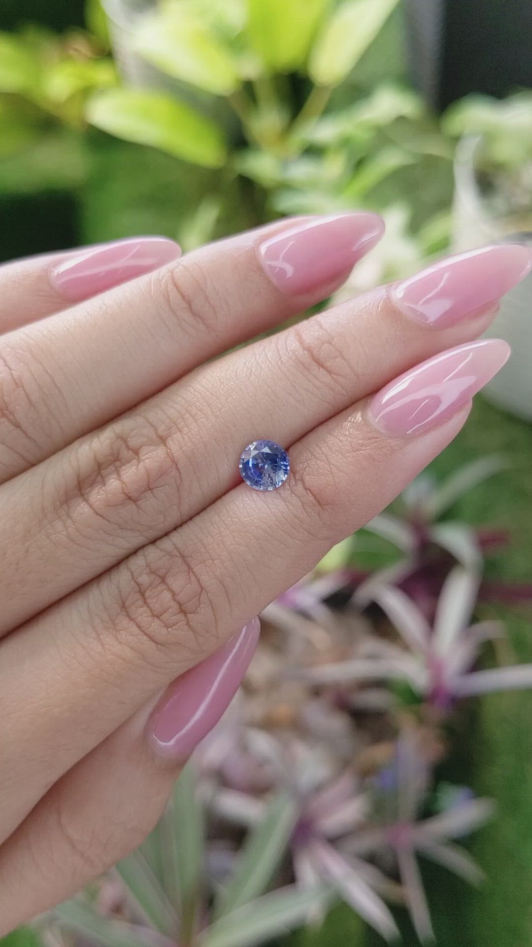 0.98 Ct. Blue Sapphire from Ceylon (Sri Lanka) Size Video