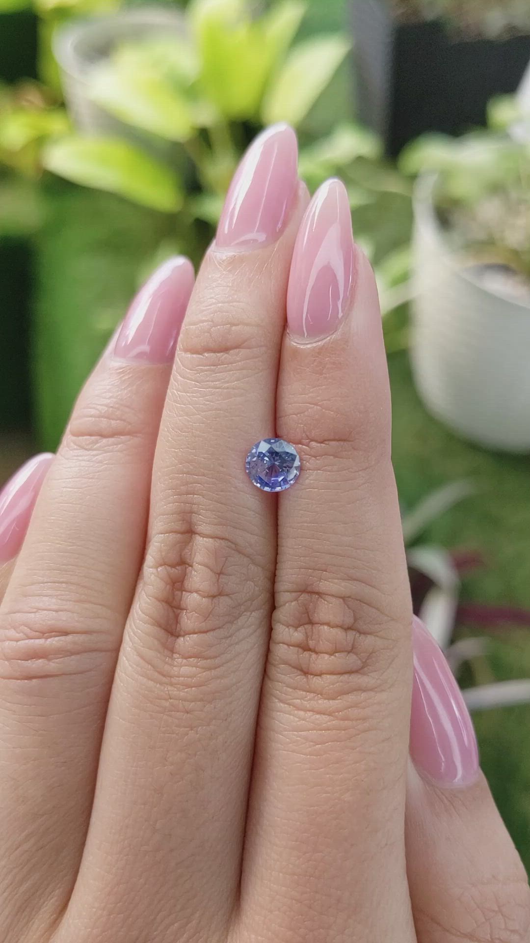 0.98 Ct. Blue Sapphire from Ceylon (Sri Lanka) Size Video