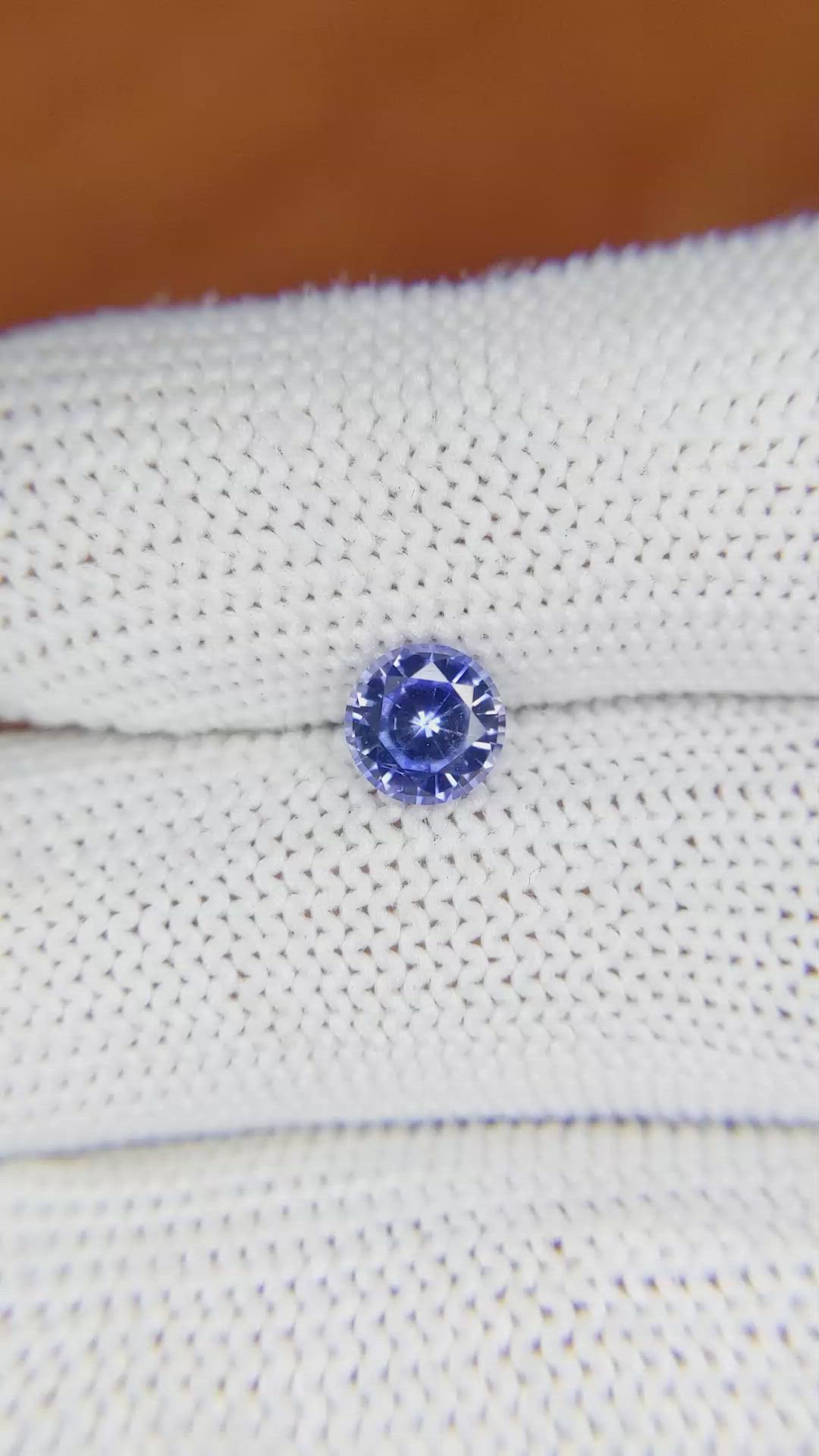 0.98 Ct. Blue Sapphire from Ceylon (Sri Lanka) Size Video