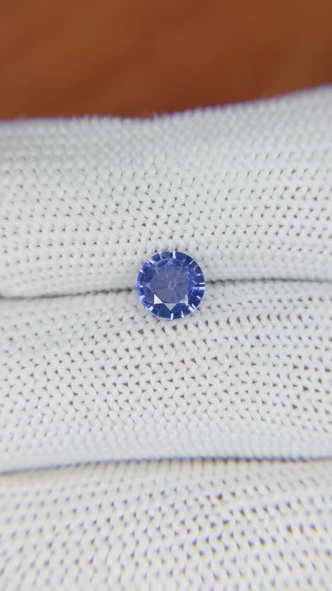 0.94 Ct. Blue Sapphire from Ceylon (Sri Lanka) Size Video