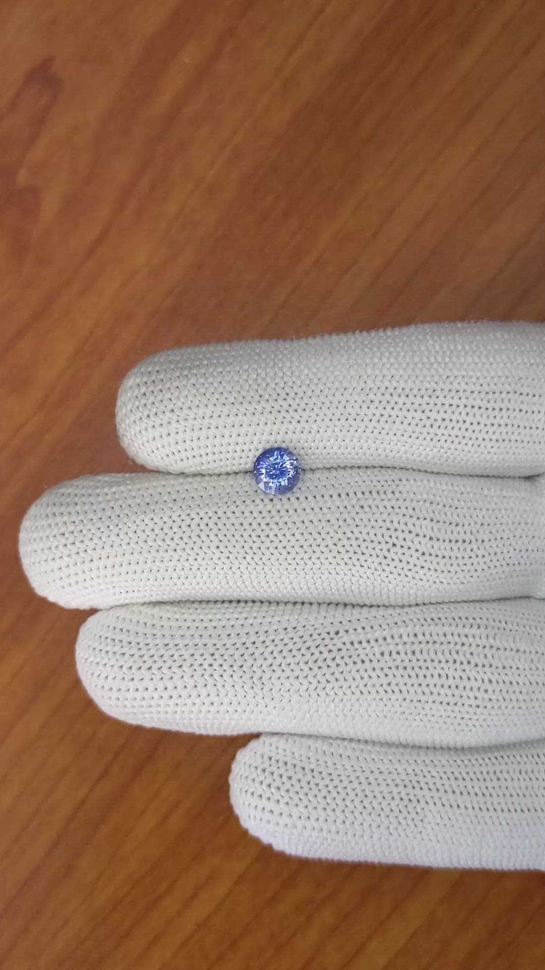 0.93 Ct. Blue Sapphire from Ceylon (Sri Lanka) Size Video