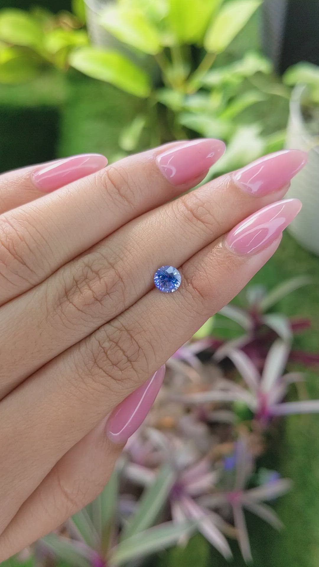0.93 Ct. Blue Sapphire from Ceylon (Sri Lanka) Size Video