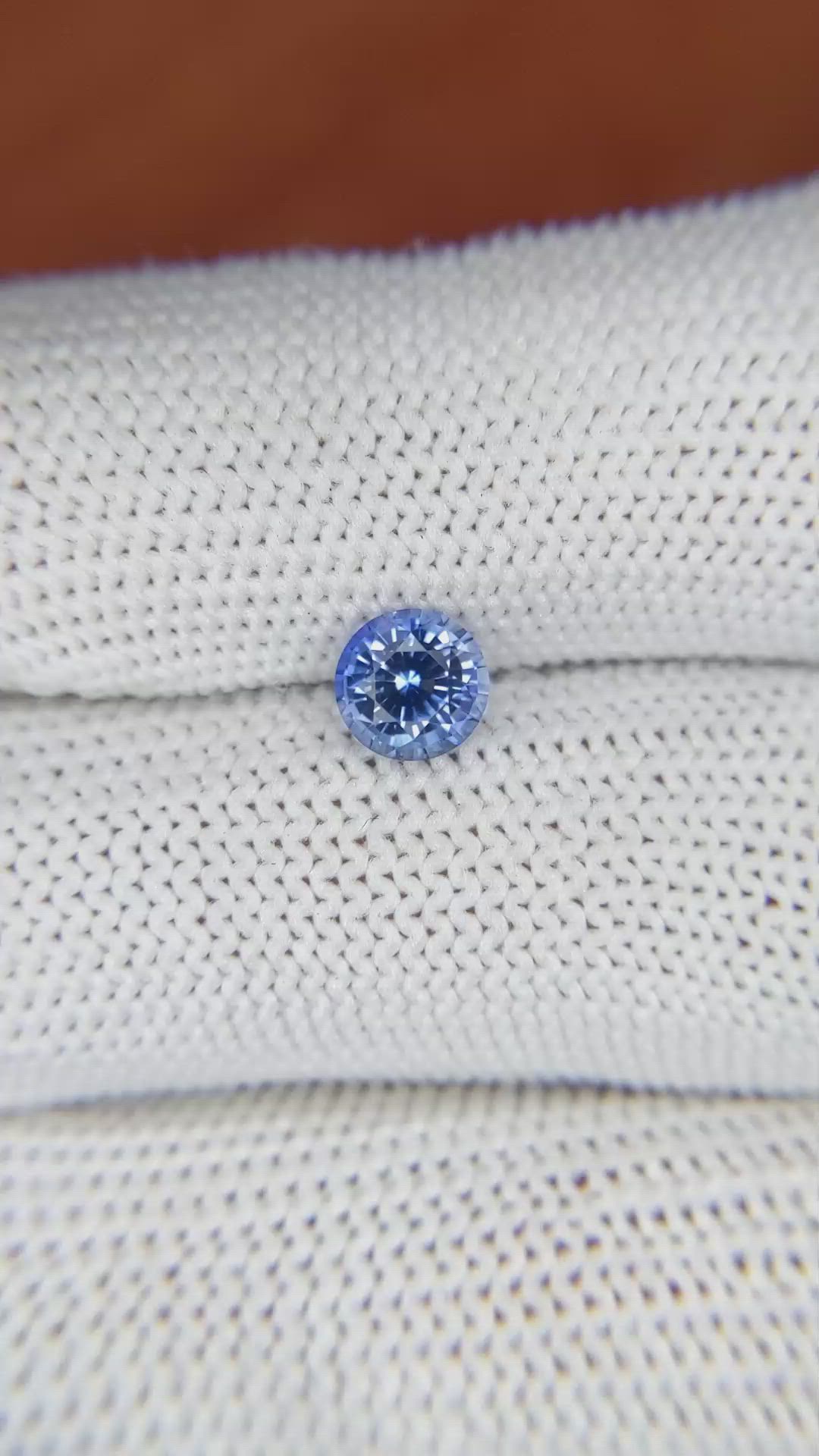 0.93 Ct. Blue Sapphire from Ceylon (Sri Lanka) Size Video