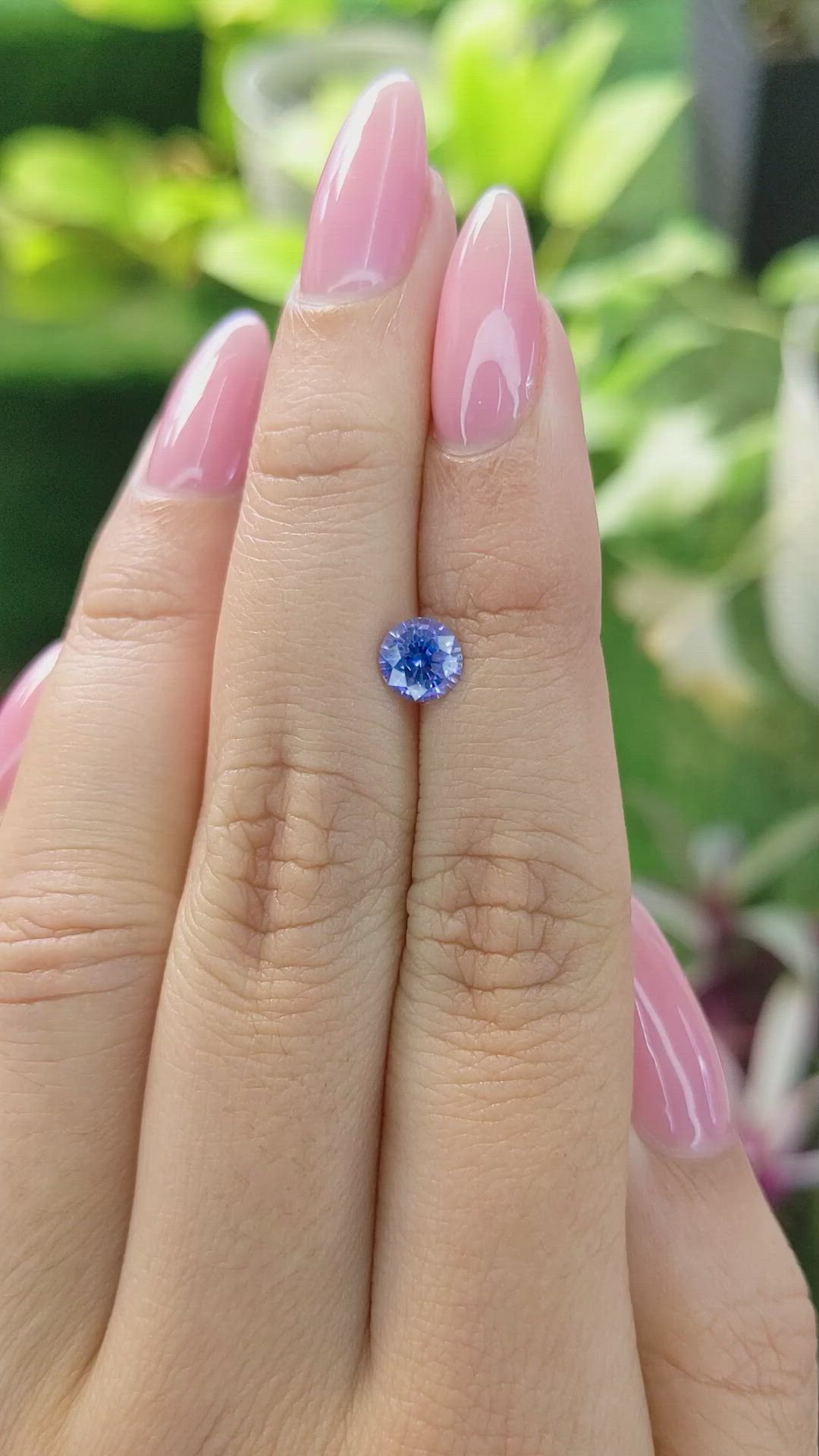 0.93 Ct. Blue Sapphire from Ceylon (Sri Lanka) Size Video