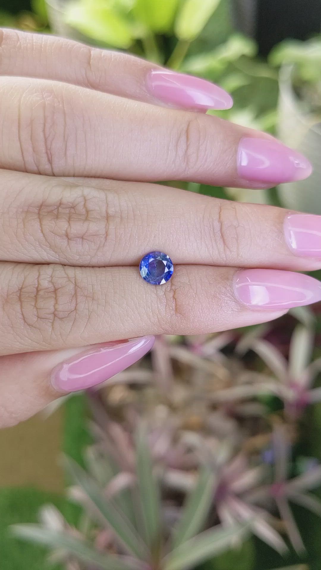 0.81 Ct. Blue Sapphire from Ceylon (Sri Lanka) Size Video
