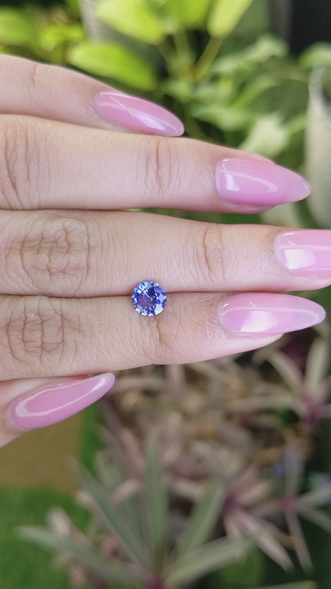 0.88 Ct. Blue Sapphire from Ceylon (Sri Lanka) Size Video