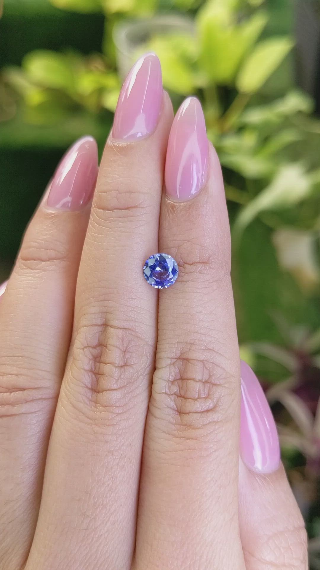 0.88 Ct. Blue Sapphire from Ceylon (Sri Lanka) Size Video
