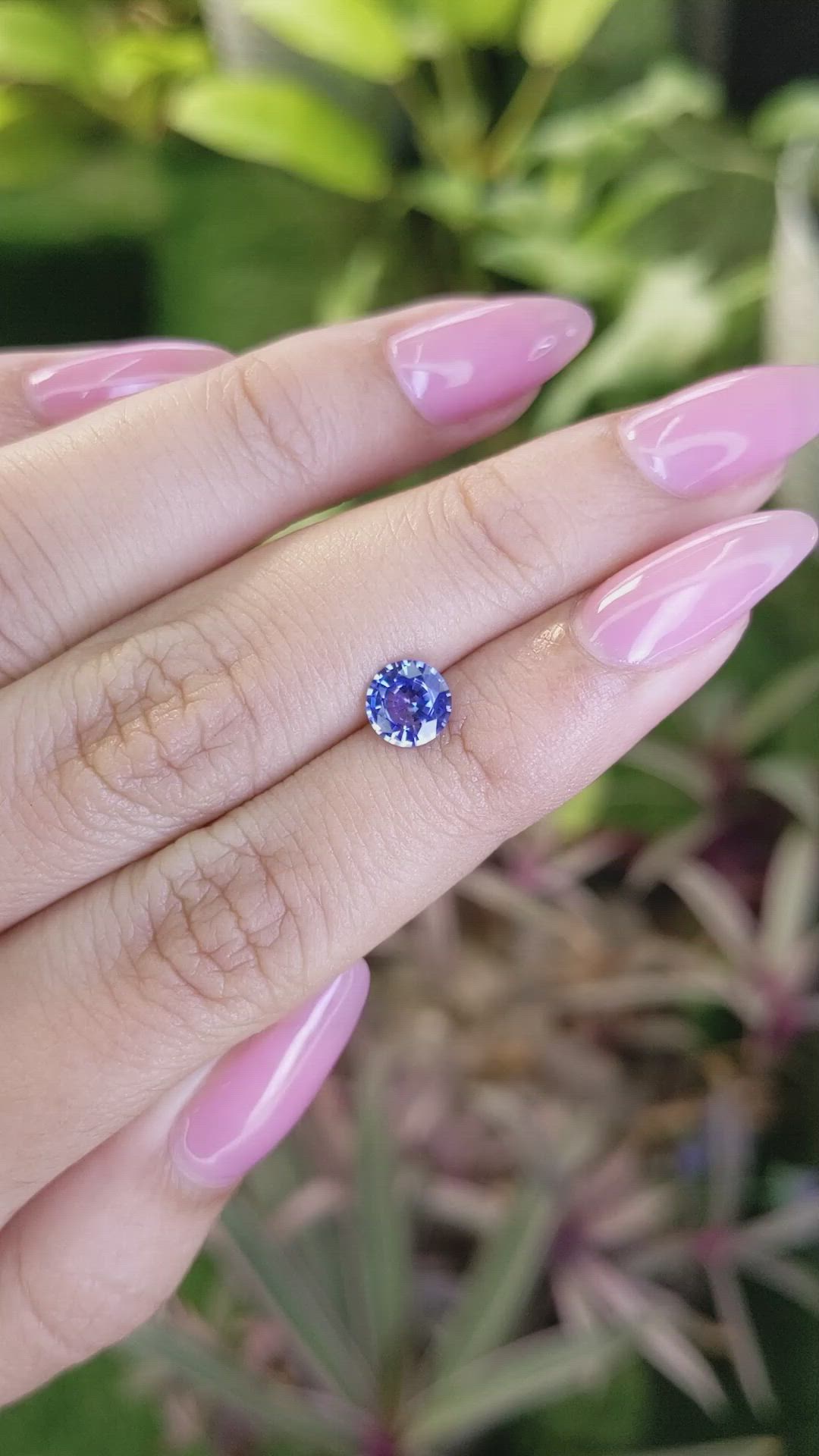 0.88 Ct. Blue Sapphire from Ceylon (Sri Lanka) Size Video