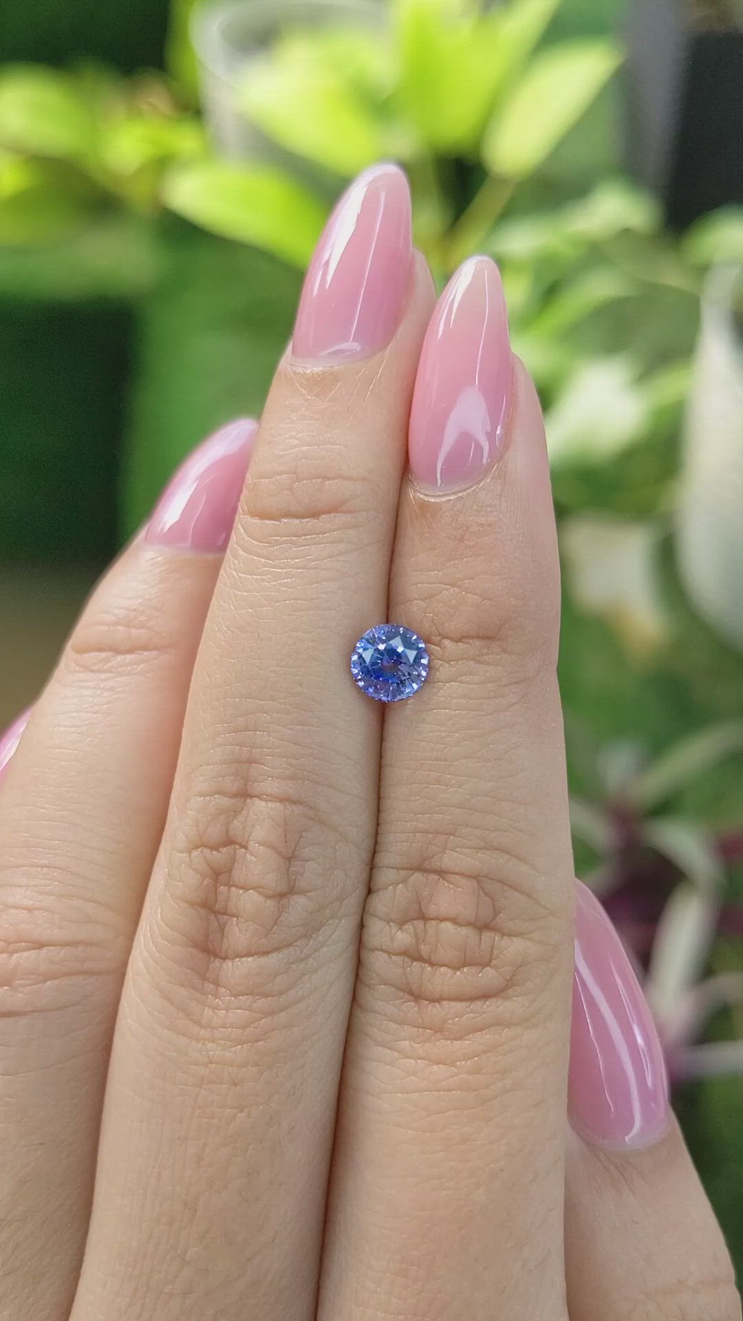 1.10 Ct. Blue Sapphire from Ceylon (Sri Lanka) Size Video