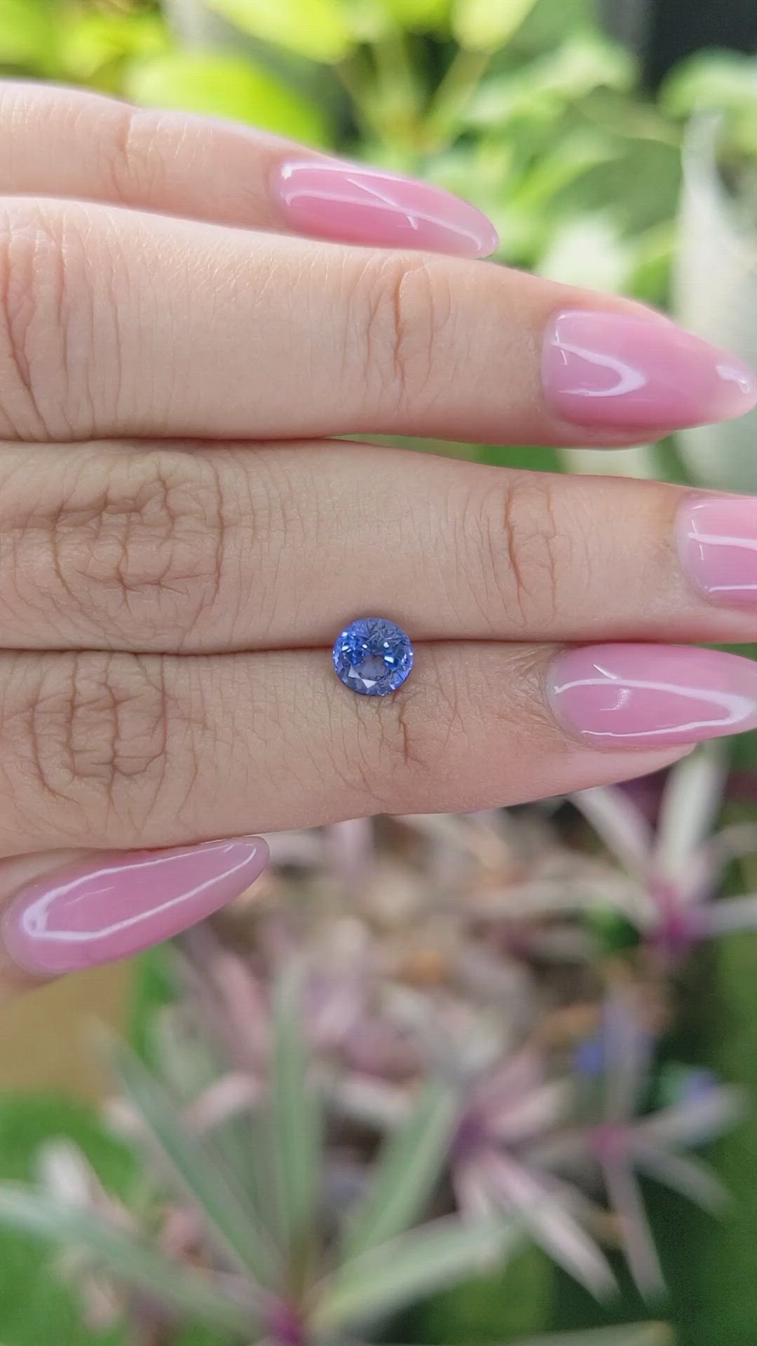 1.10 Ct. Blue Sapphire from Ceylon (Sri Lanka) Size Video