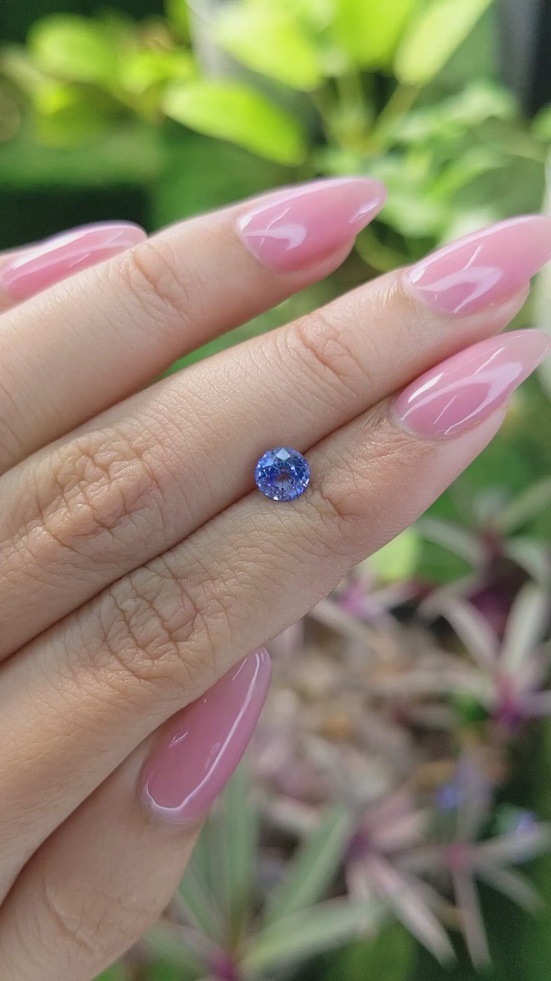 1.10 Ct. Blue Sapphire from Ceylon (Sri Lanka) Size Video